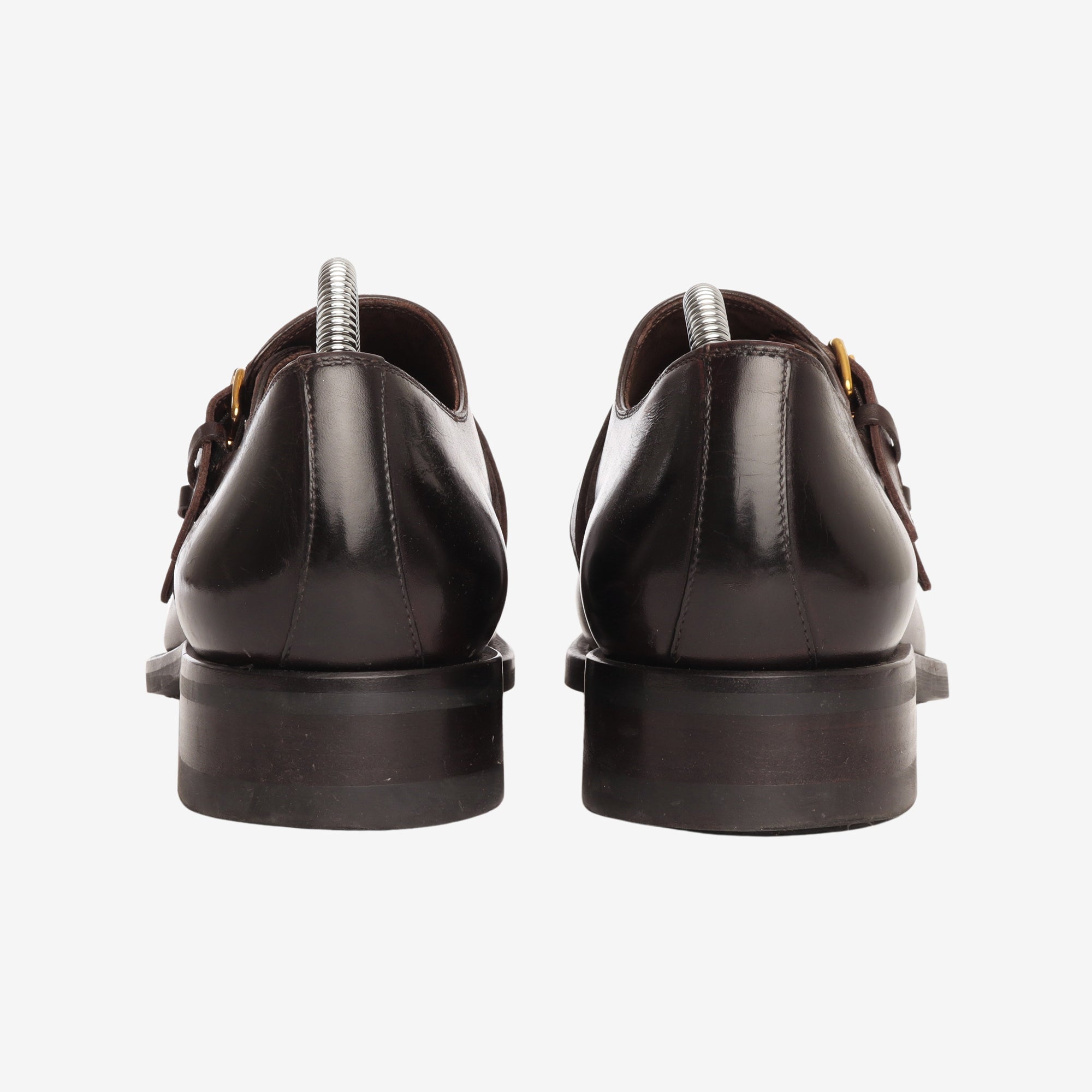 Burnished Leather Monk Straps + Trees