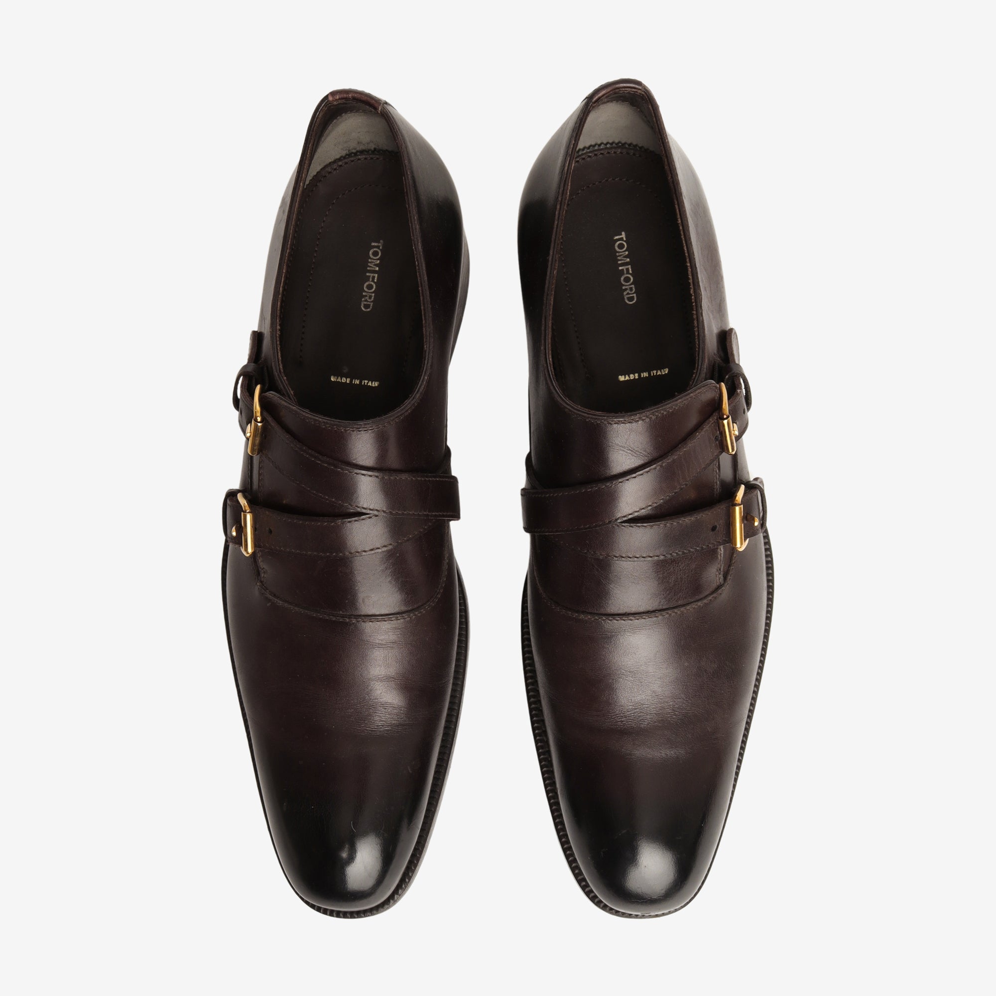 Burnished Leather Monk Straps + Trees