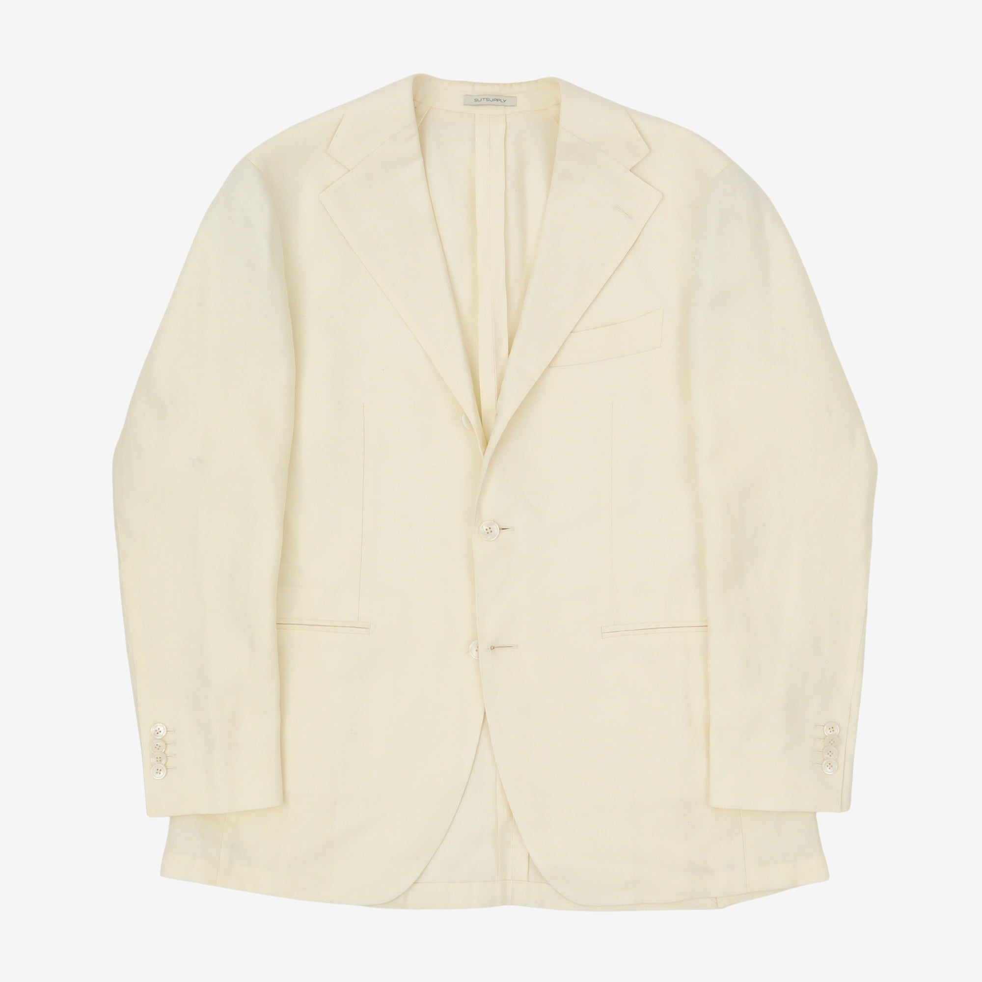 Roma Jetted Linen Suit