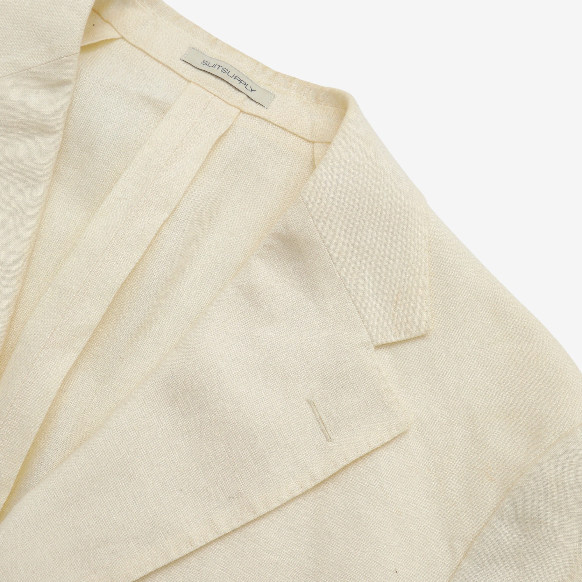 Roma Jetted Linen Suit
