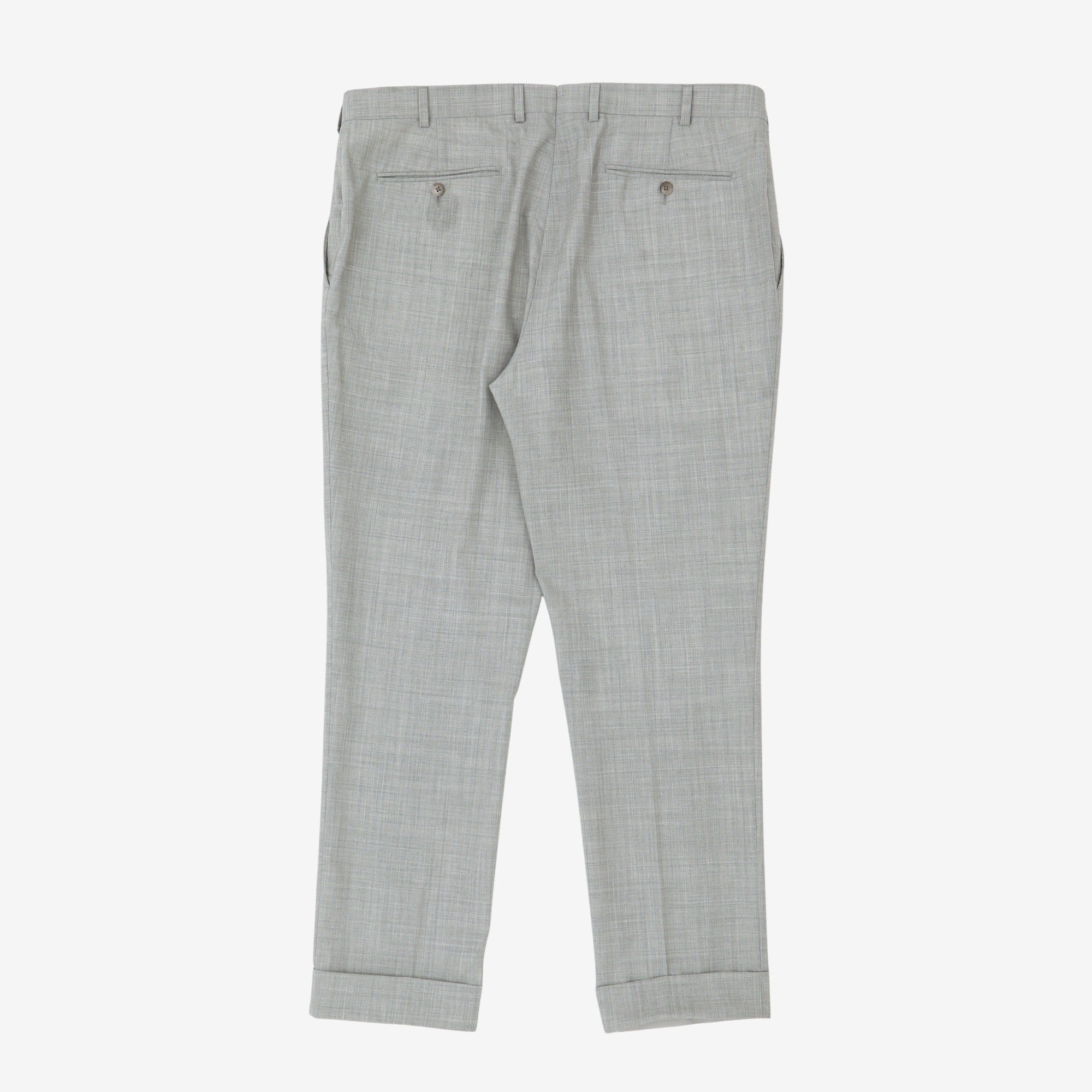 Wool Soho Turn up Trousers (40W X 31L)