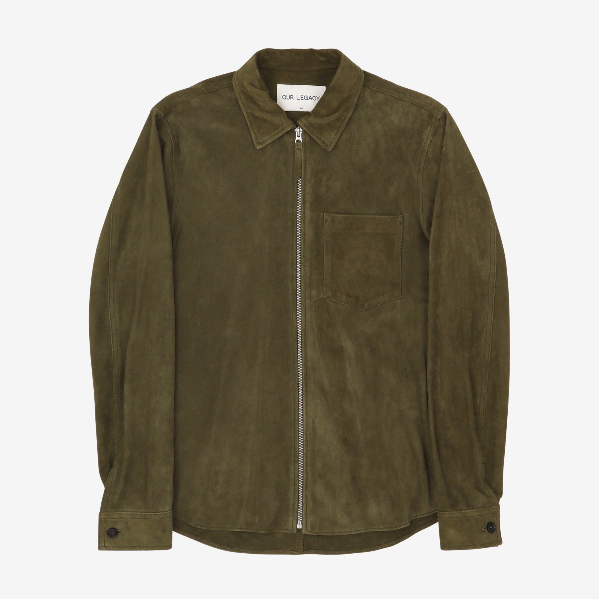 Suede Zip Overshirt