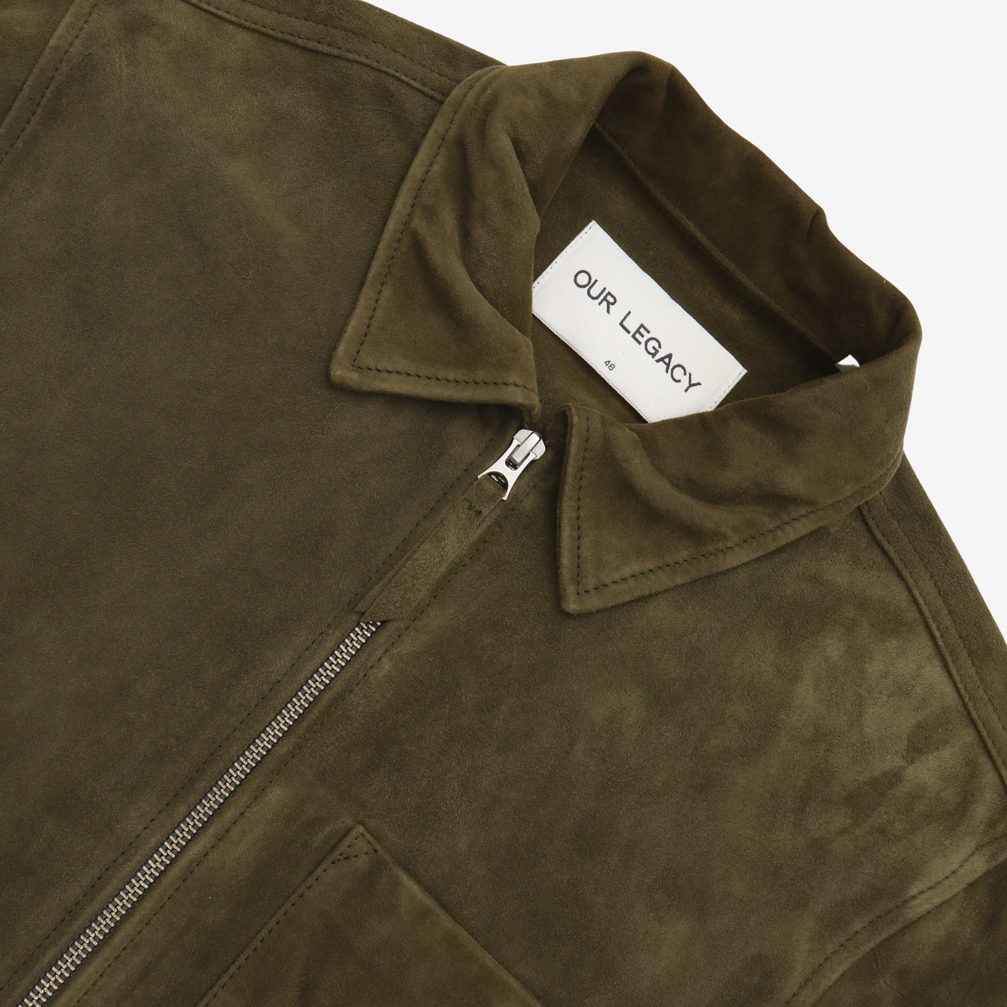 Suede Zip Overshirt