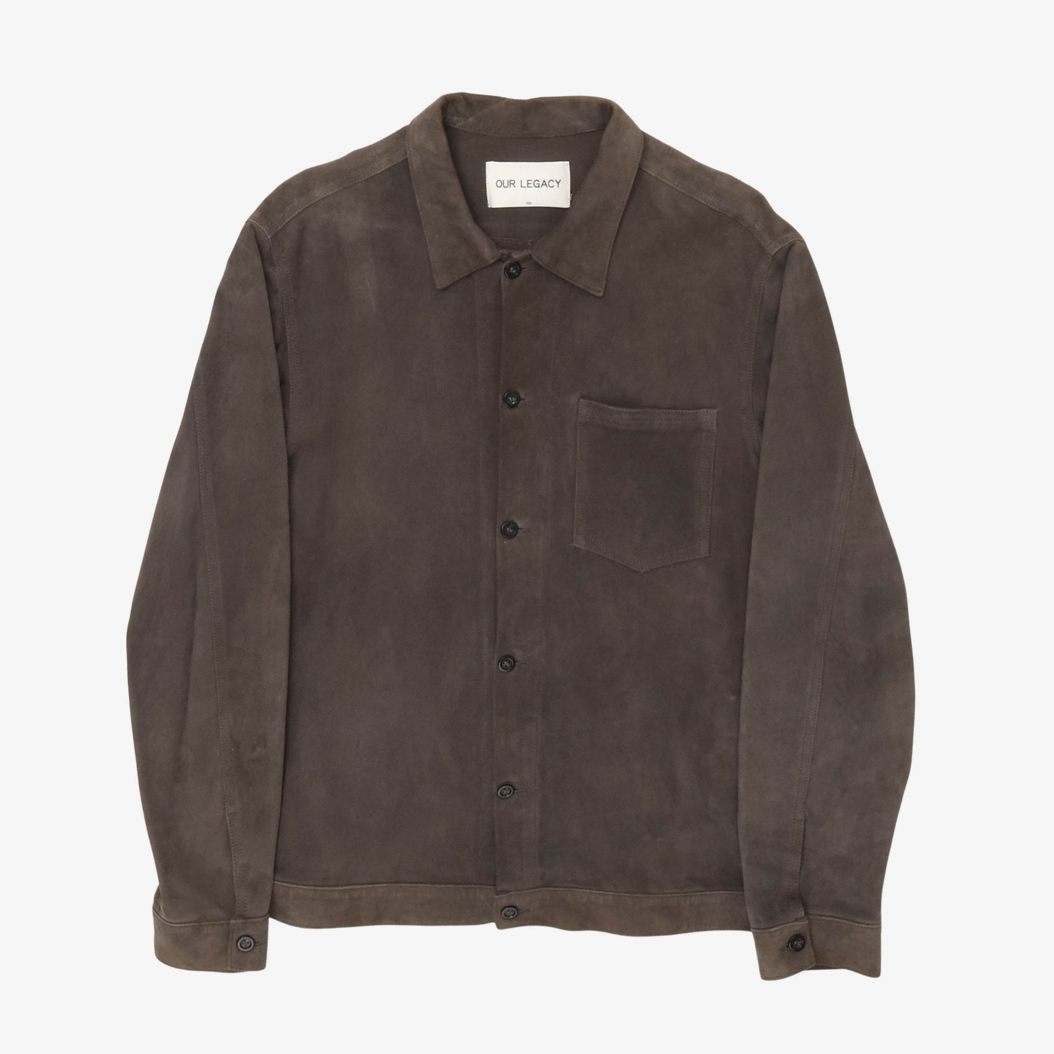 Suede Leather Overshirt