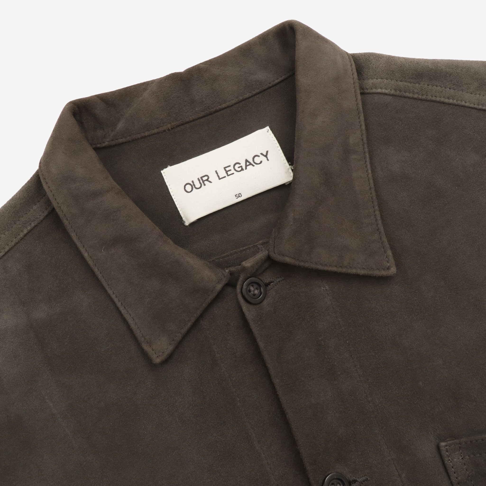Suede Leather Overshirt