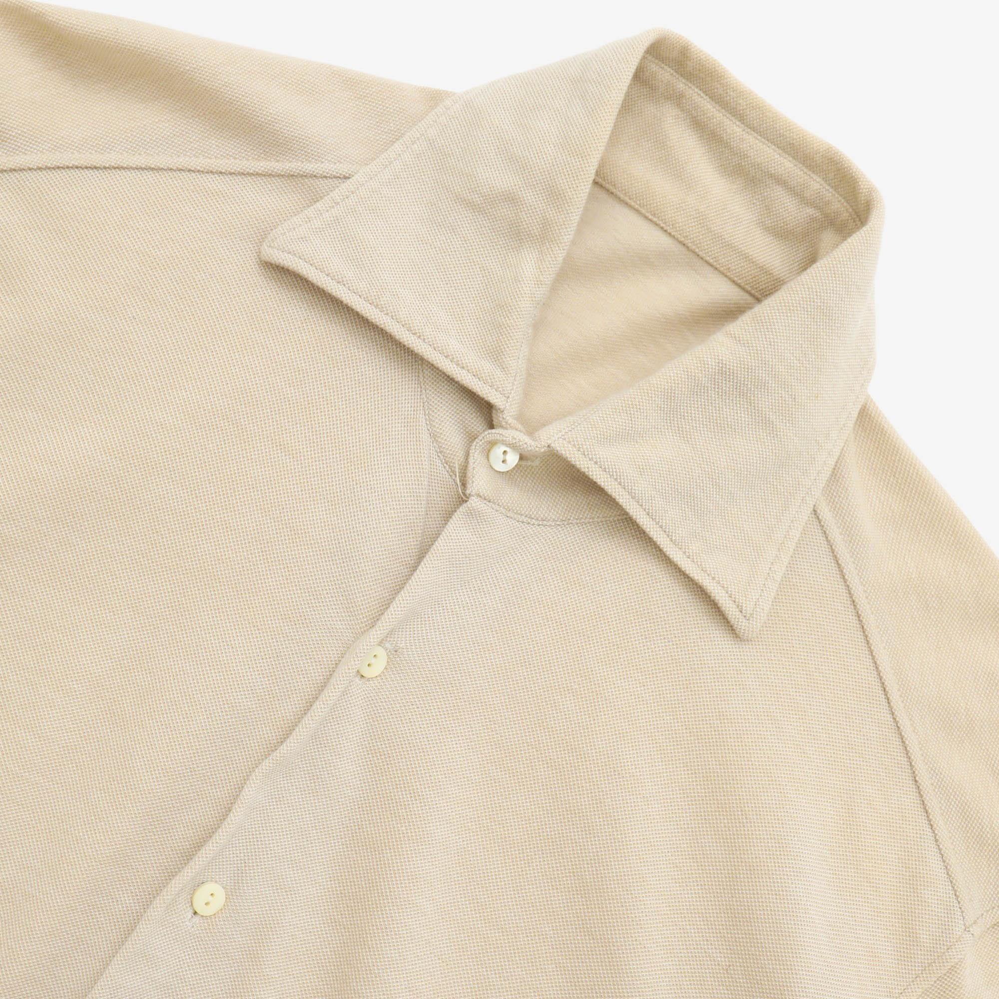 Spread Collar Pique Shirt