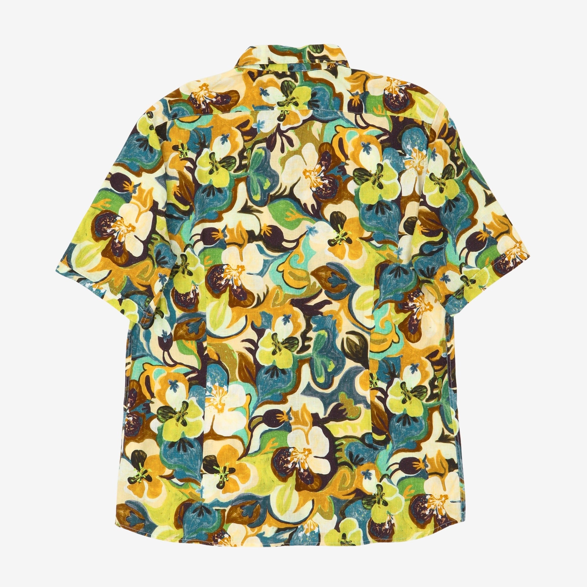 Linen Blend Hawaiian Shirt