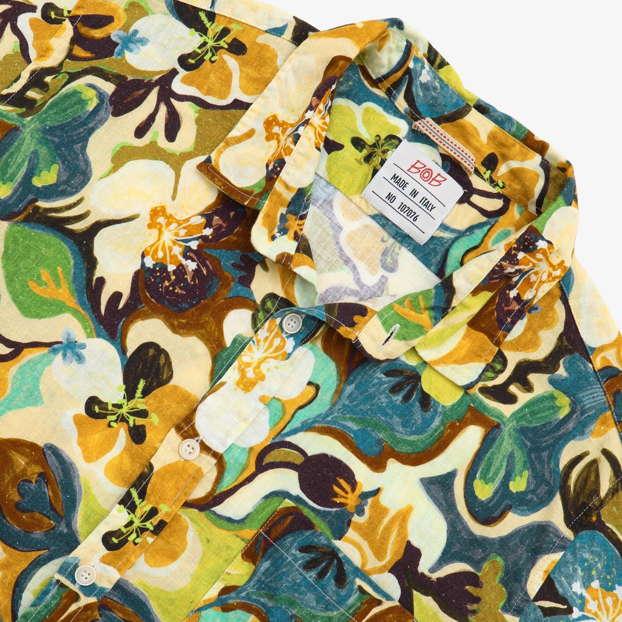 Linen Blend Hawaiian Shirt