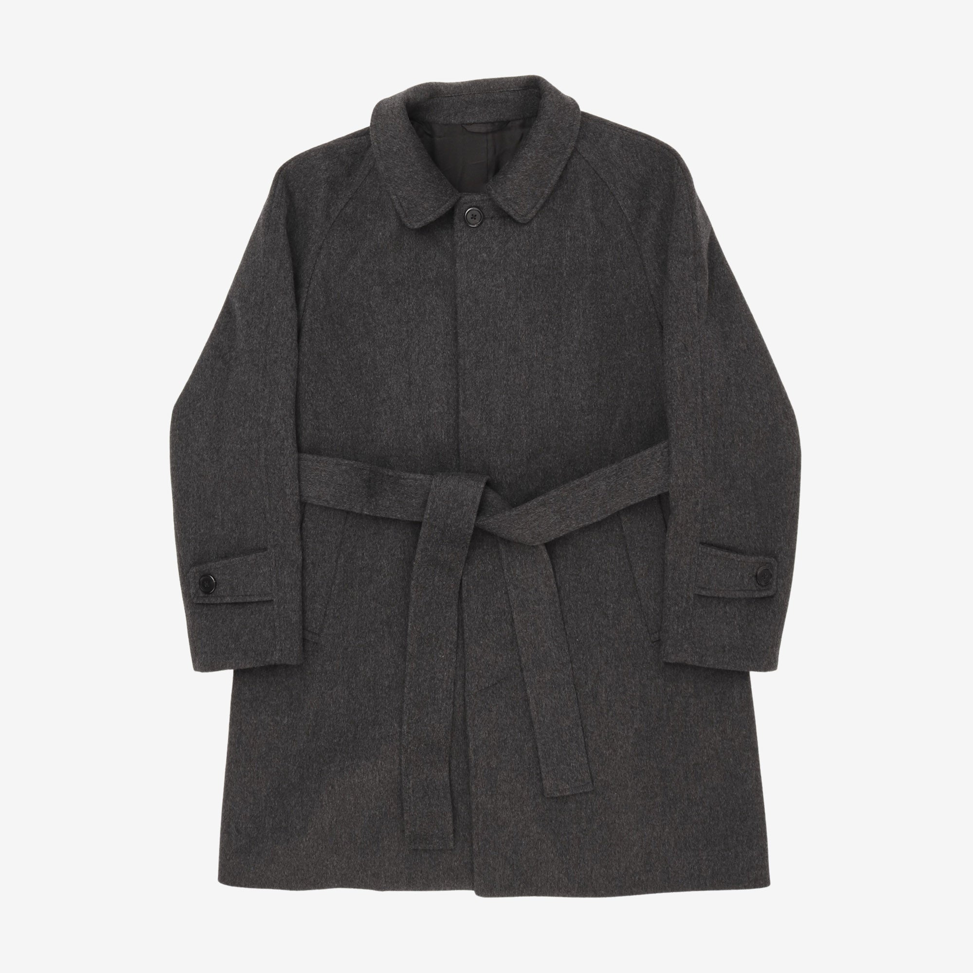 Belted Wool Overcoat
