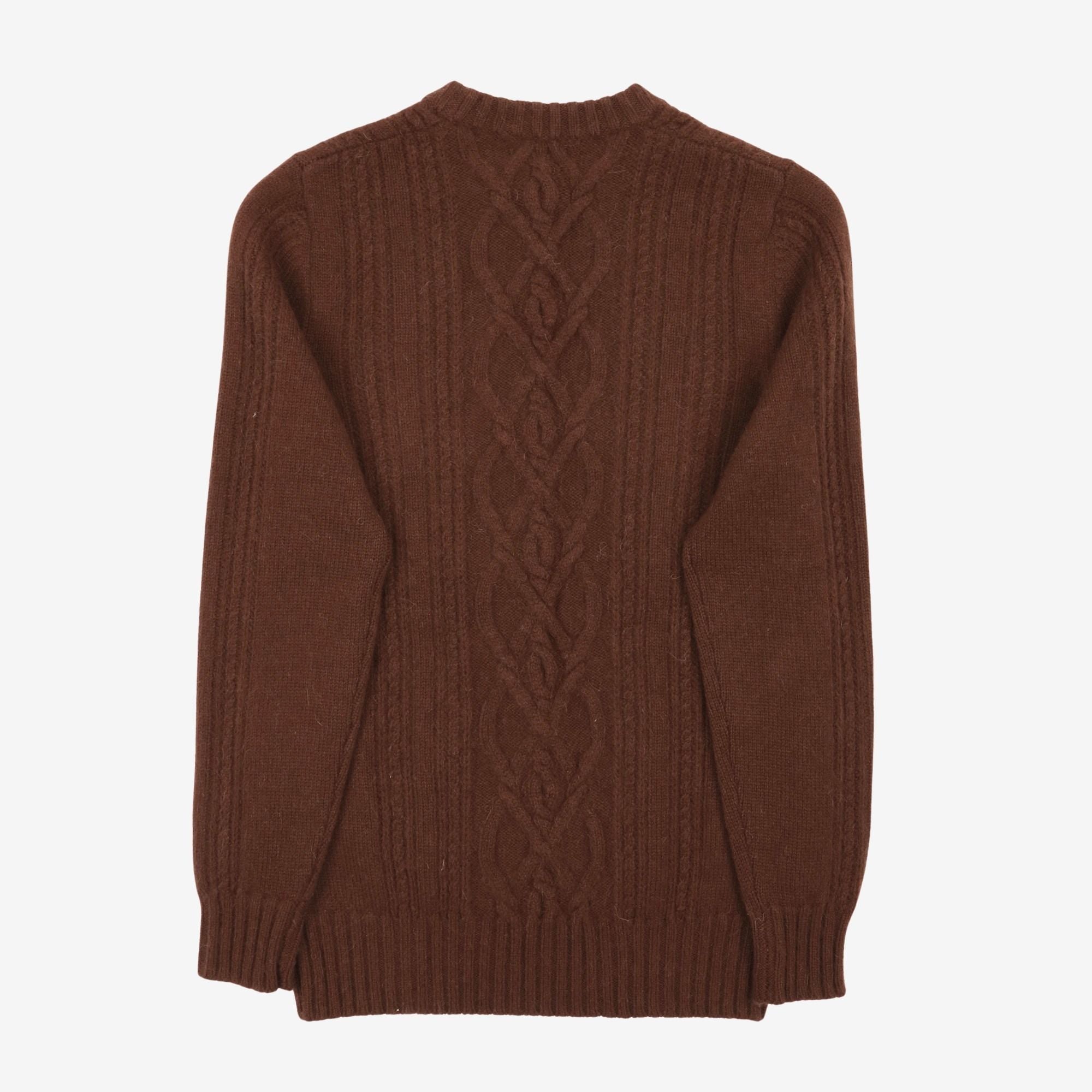 Alpaca Cable Knit Sweater