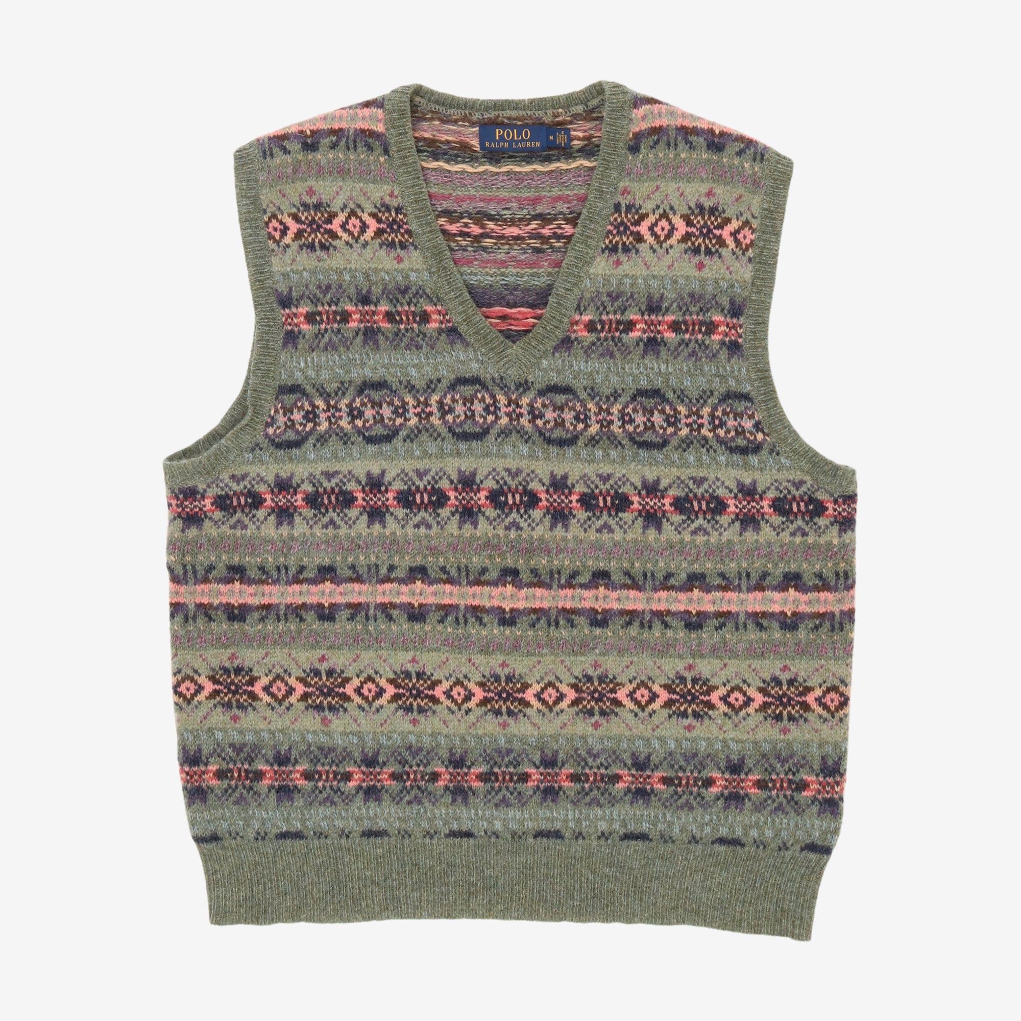 Fair Isle Wool Sweater Vest