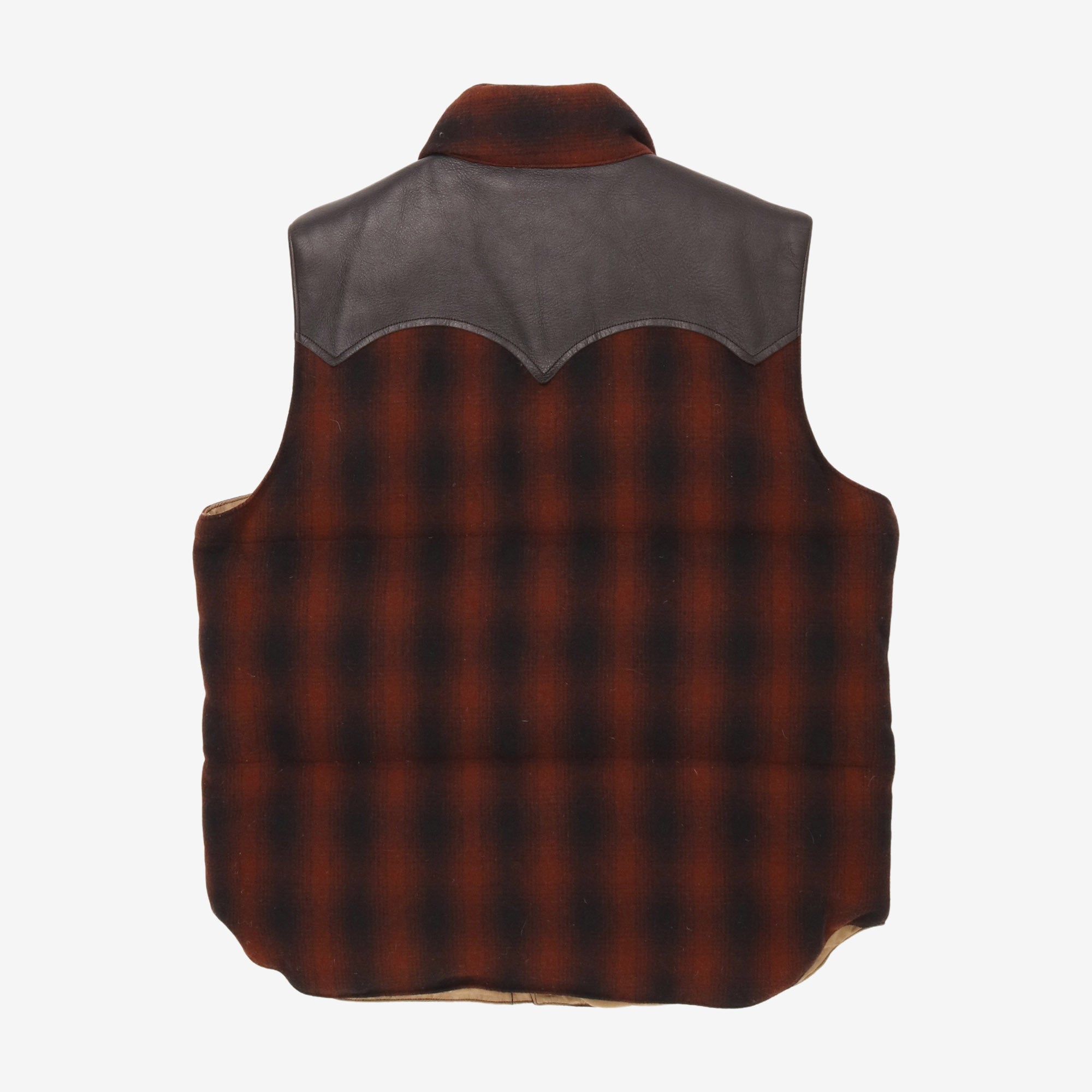 Check Down Vest