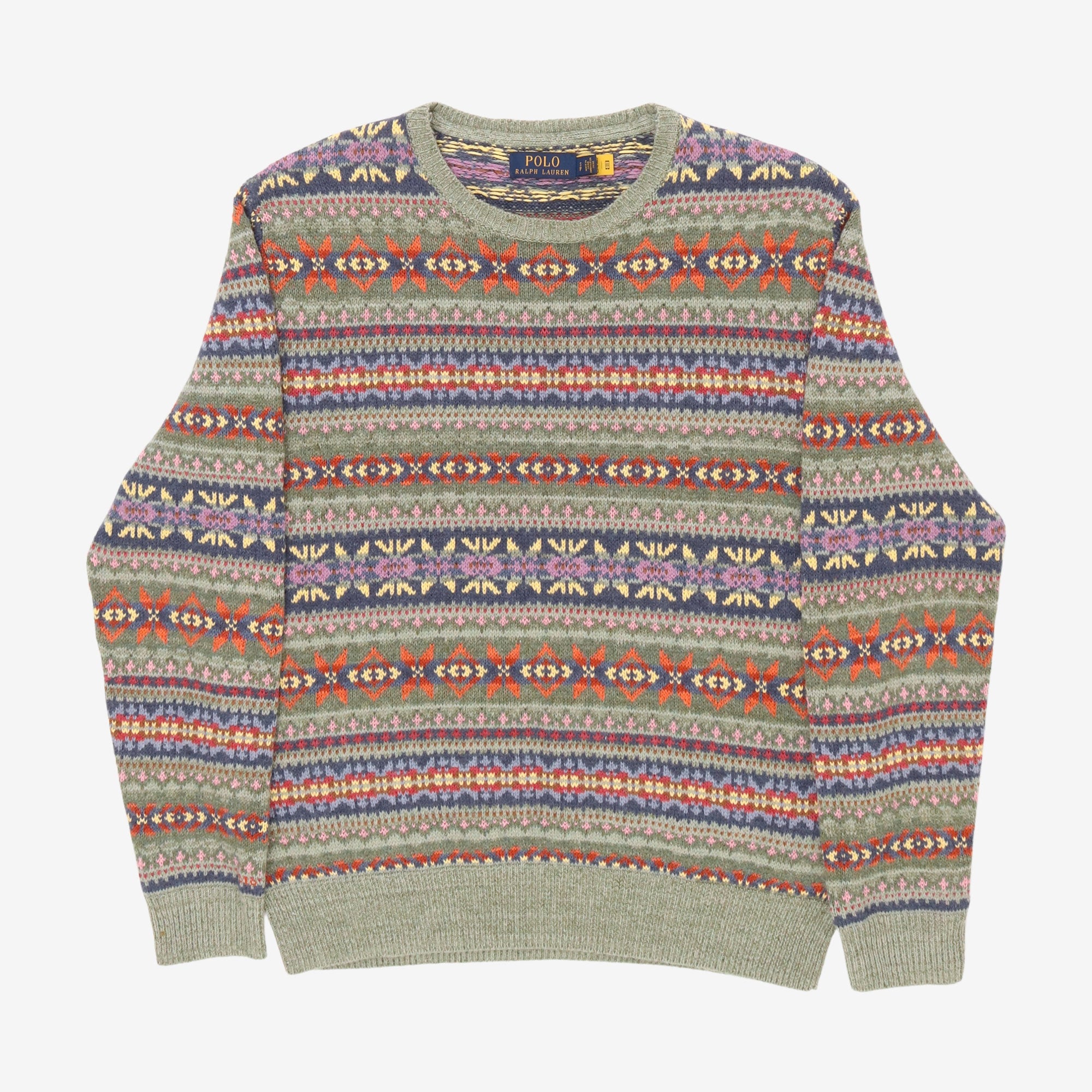 Fair Isle Linen Blend Sweater