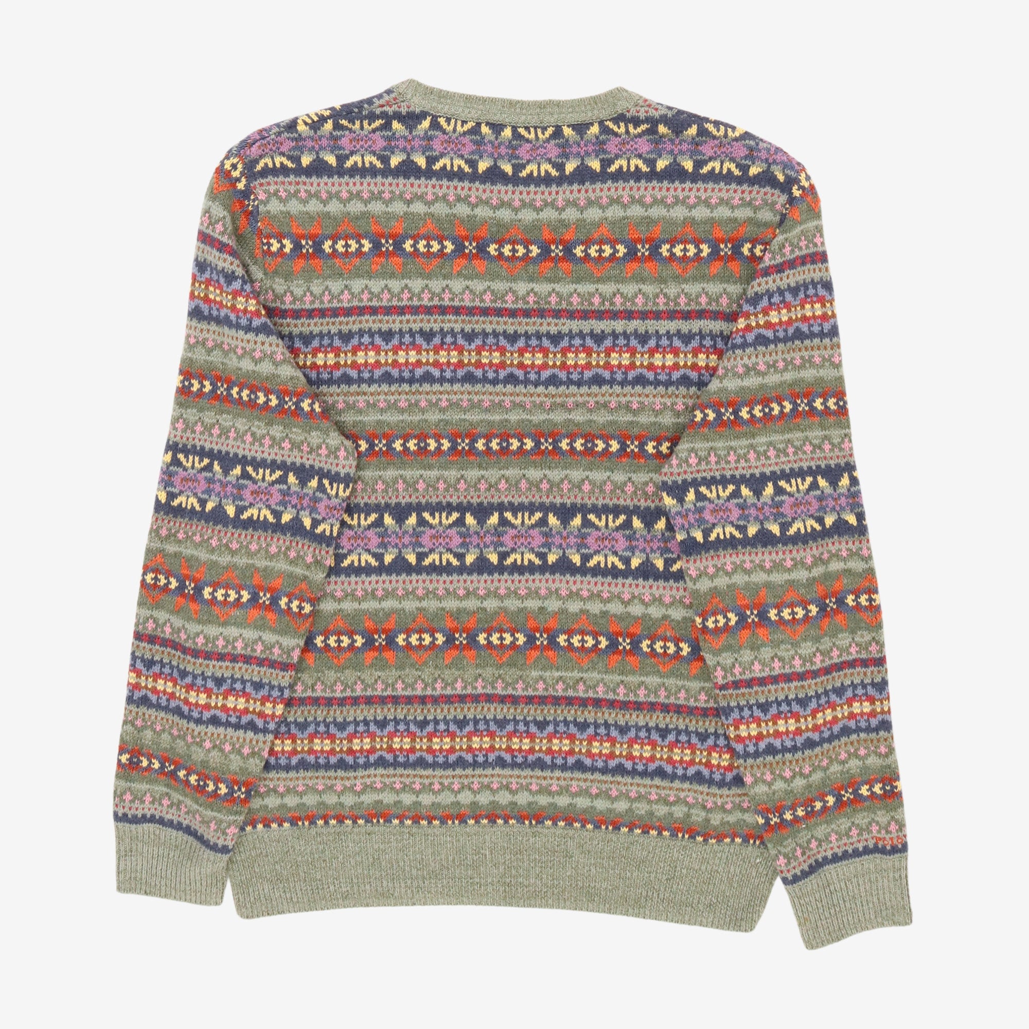 Fair Isle Linen Blend Sweater