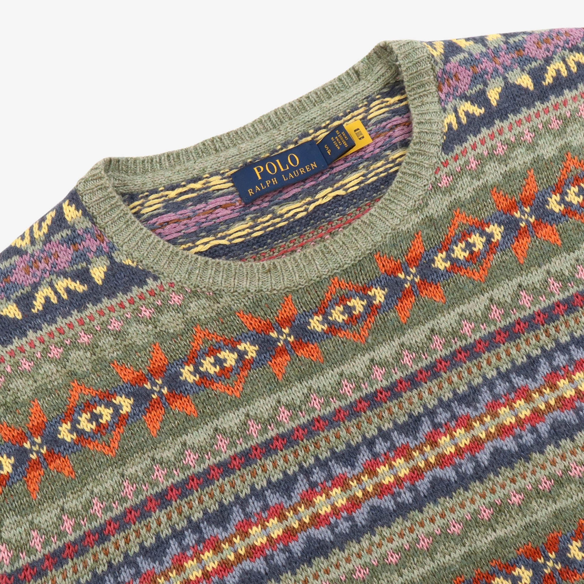 Fair Isle Linen Blend Sweater