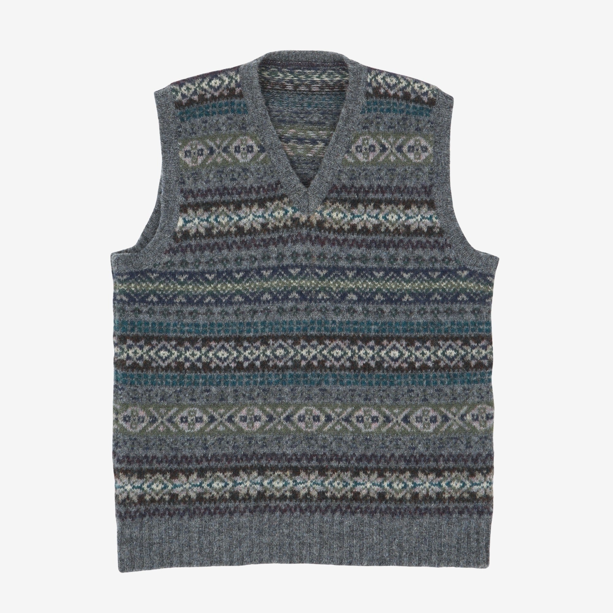 Fair Isle Wool Sweater Vest