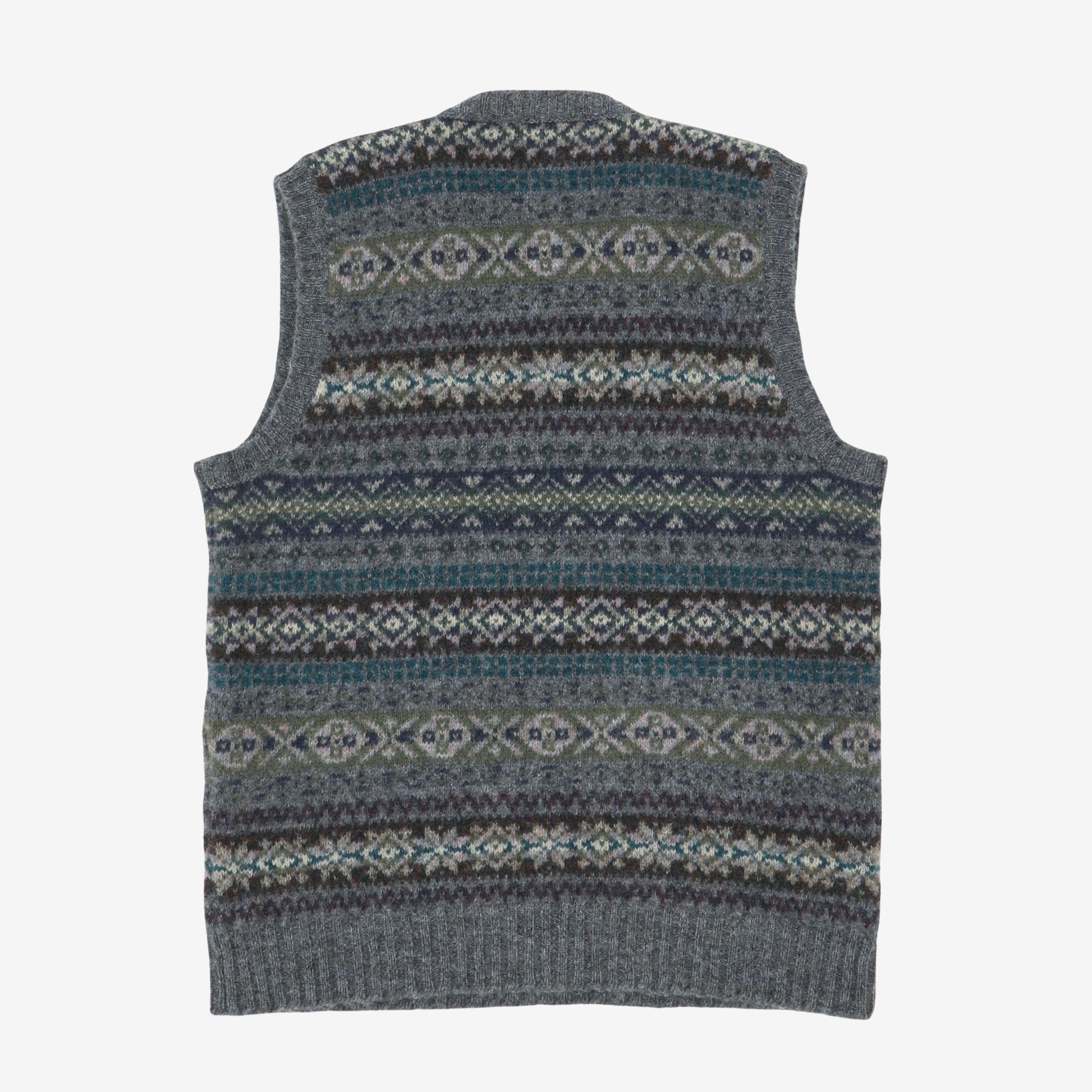 Fair Isle Wool Sweater Vest