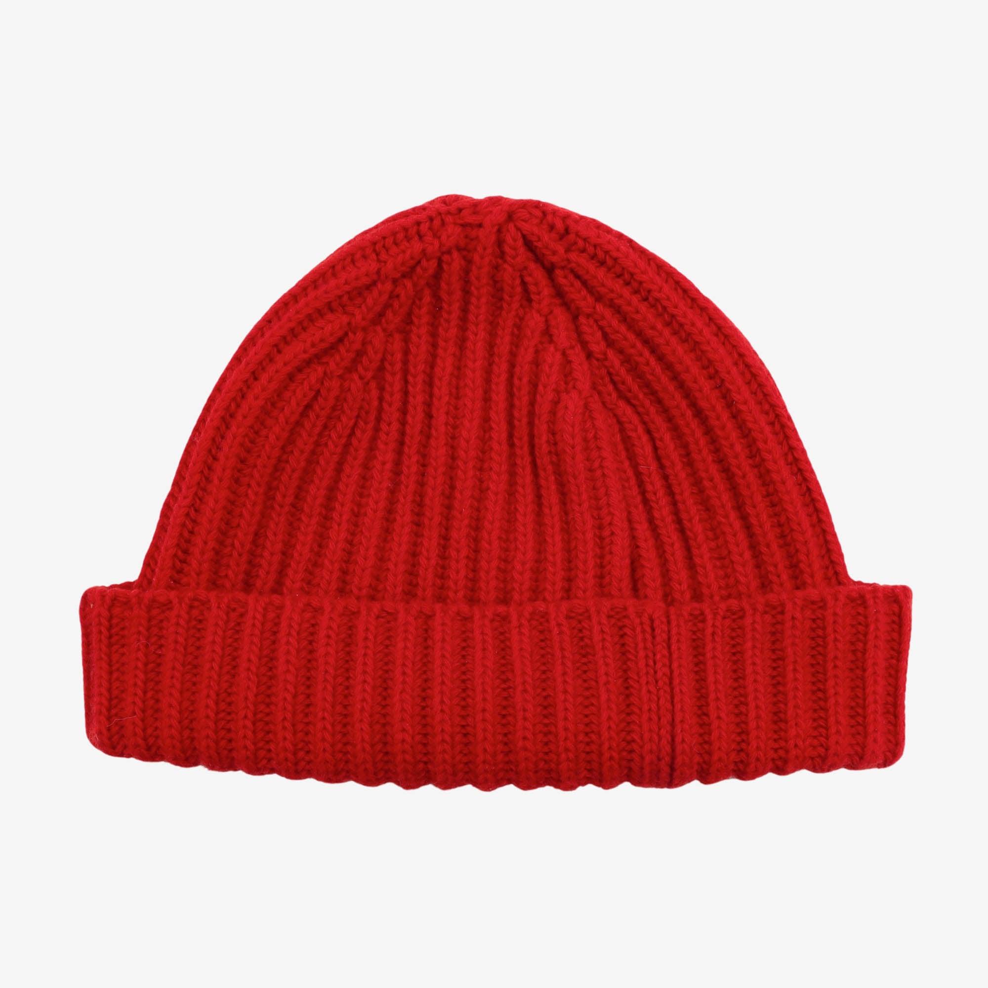 Ribbed Knit Wool Hat