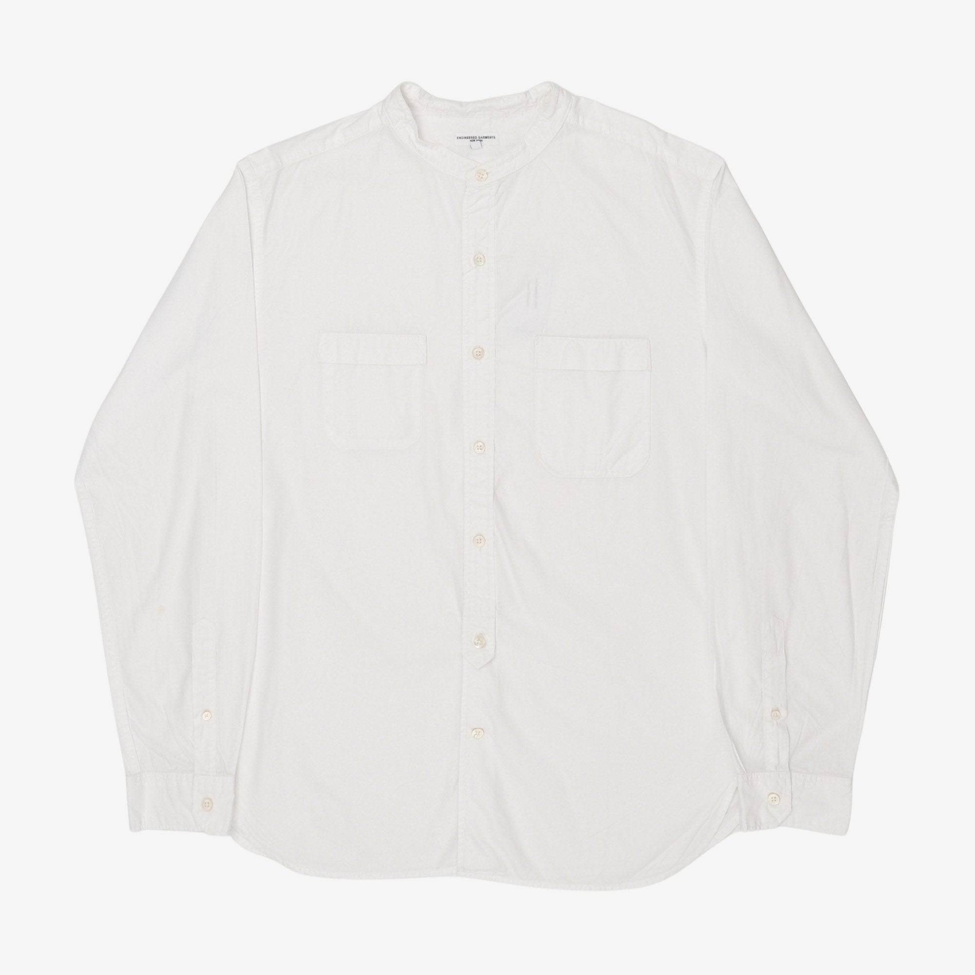 Collarless Two Pocket Shirt