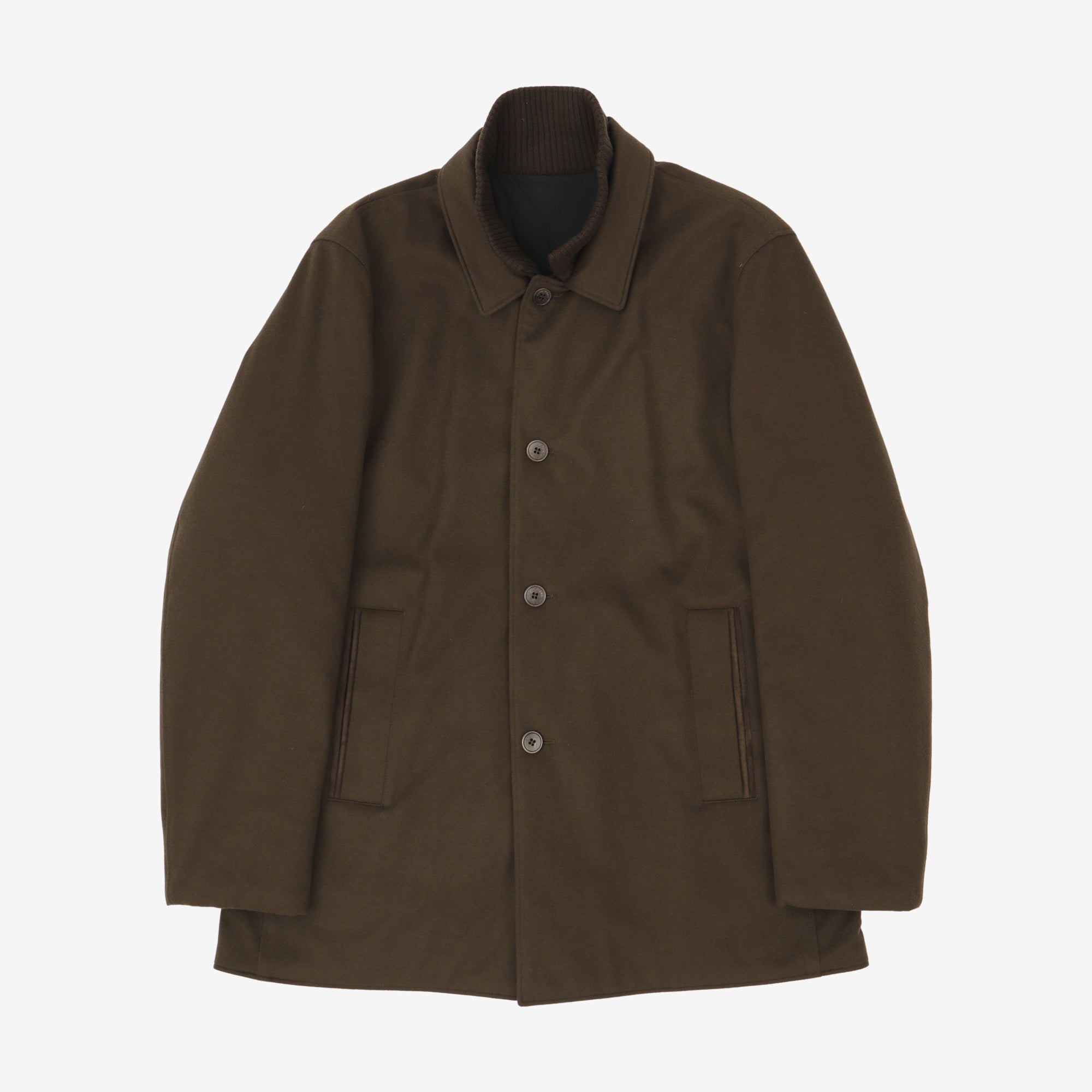 Reversible Cashmere Storm System Coat