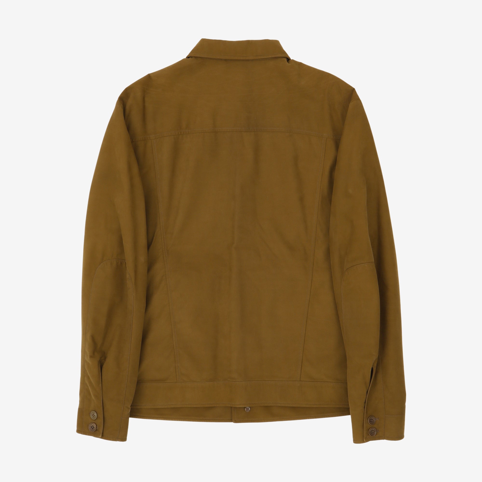 Suede Front Button Jacket