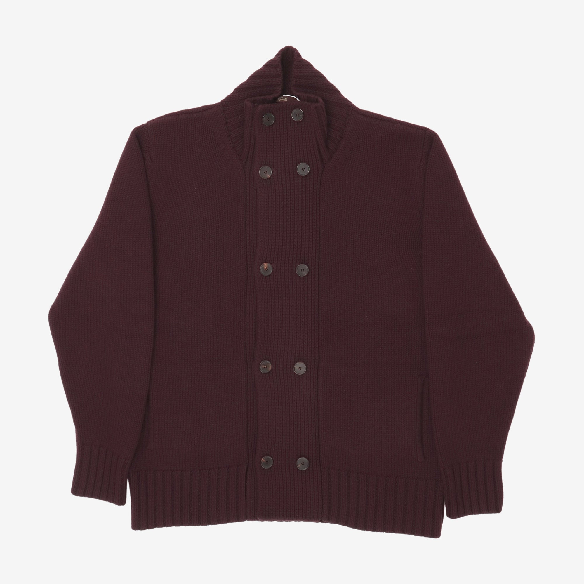 Bordeaux Pure Cashmere Cardigan