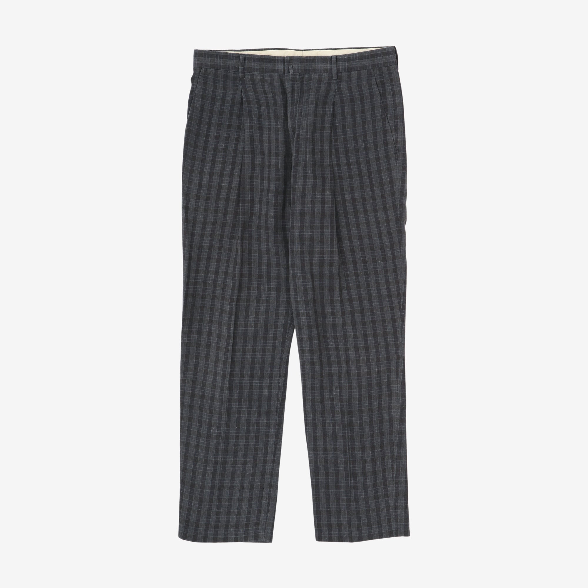 Linen Check Antibes Suit