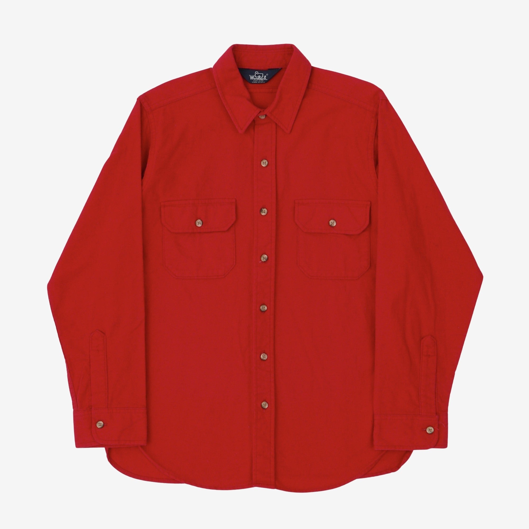 Brushed Flannel Work Shirt