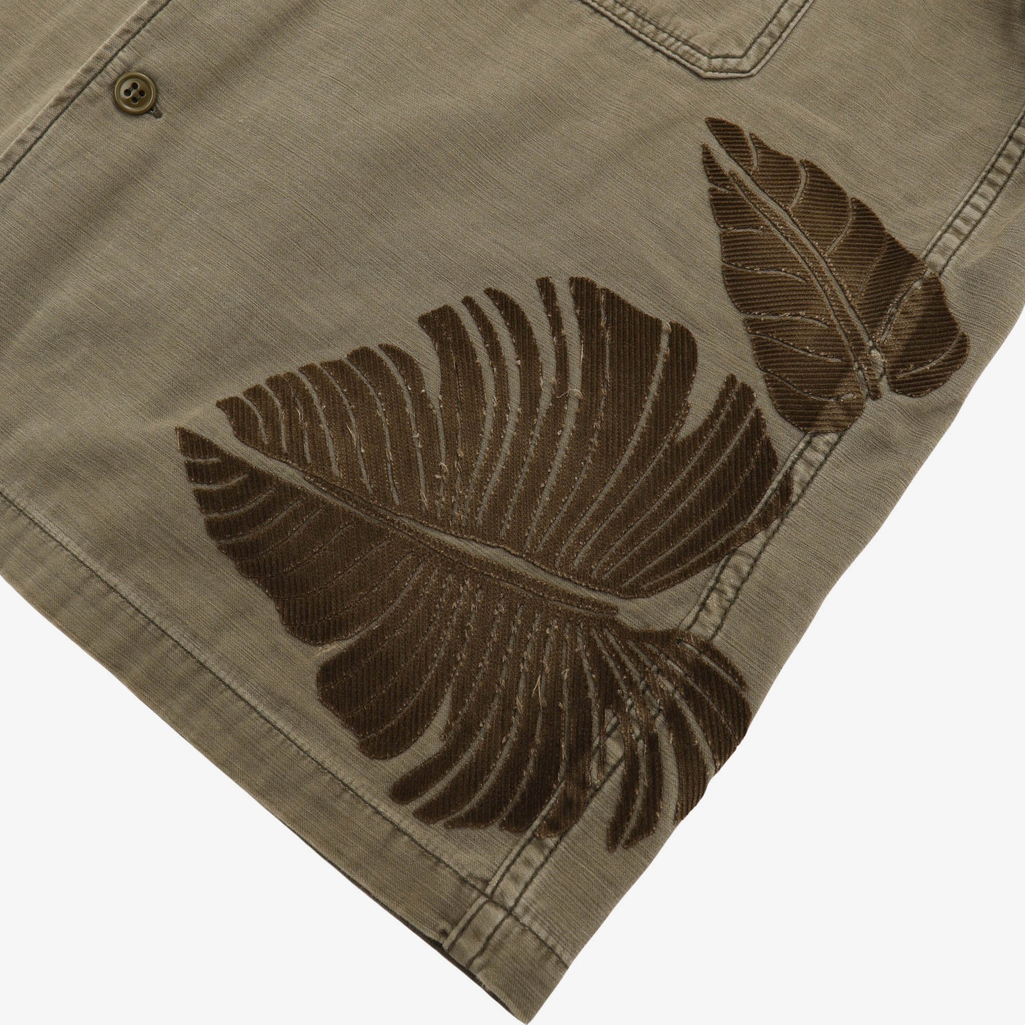 Embroidered Fatigue Shirt