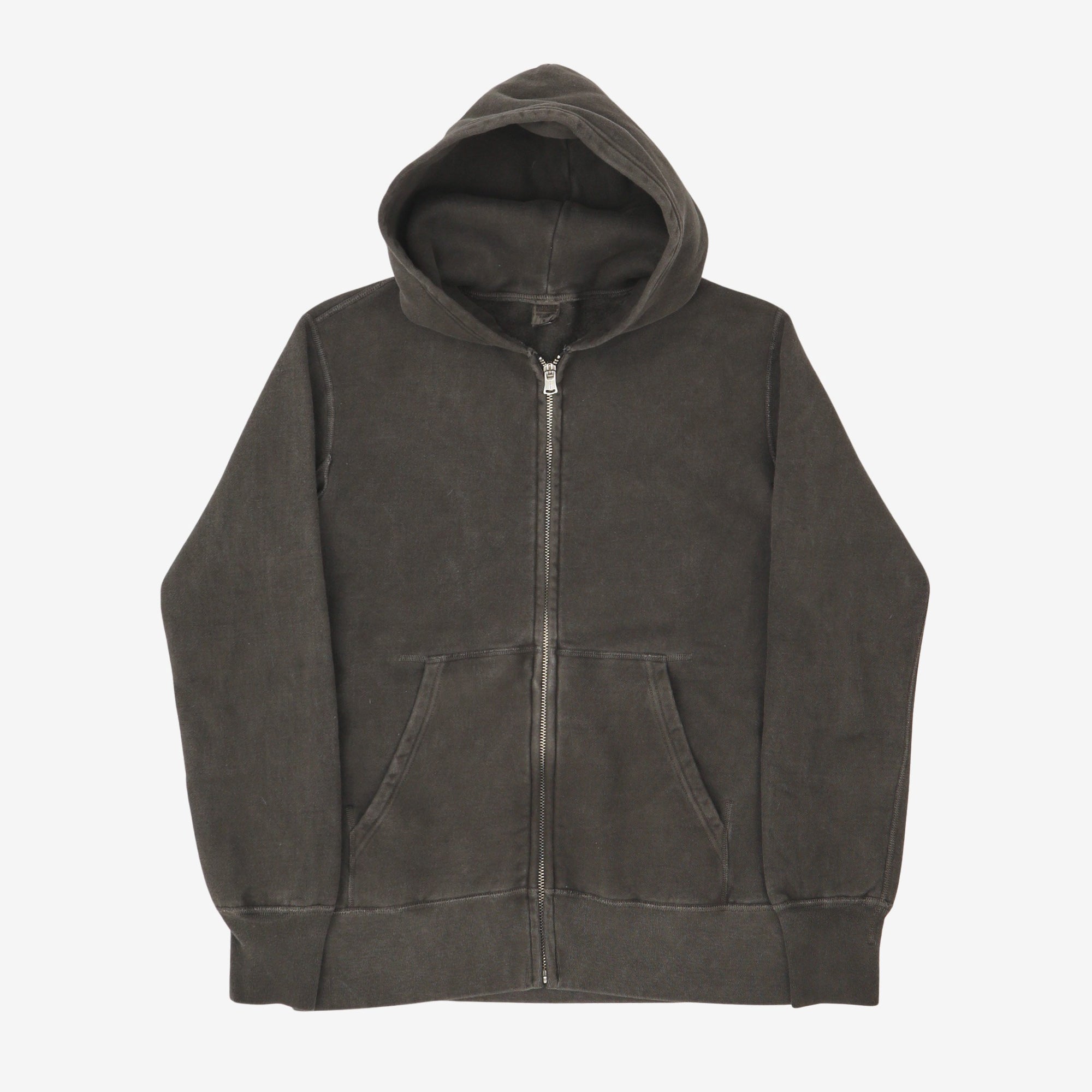 Pigment Dyed Zip Hoodie