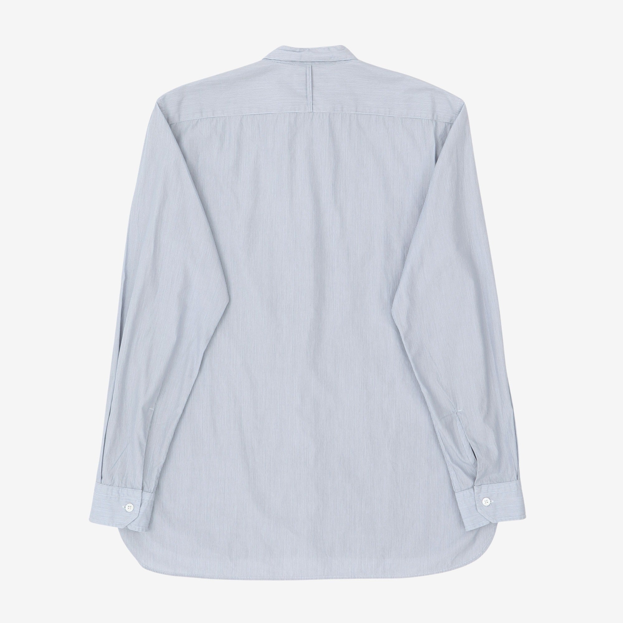 Band Collar Pencil Stripe Shirt