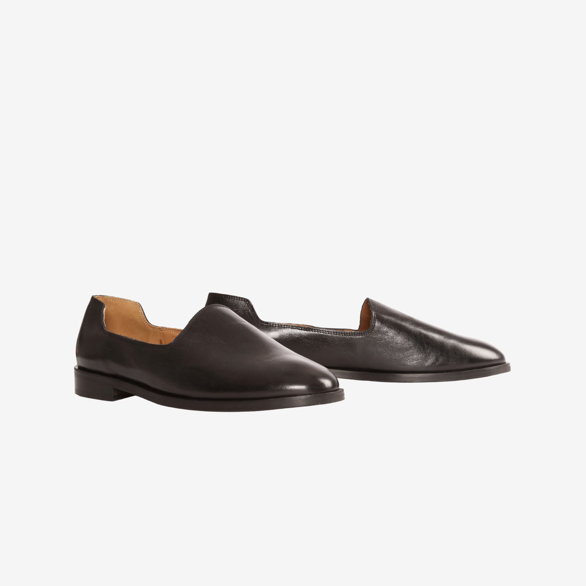 Slim Leather Slippers