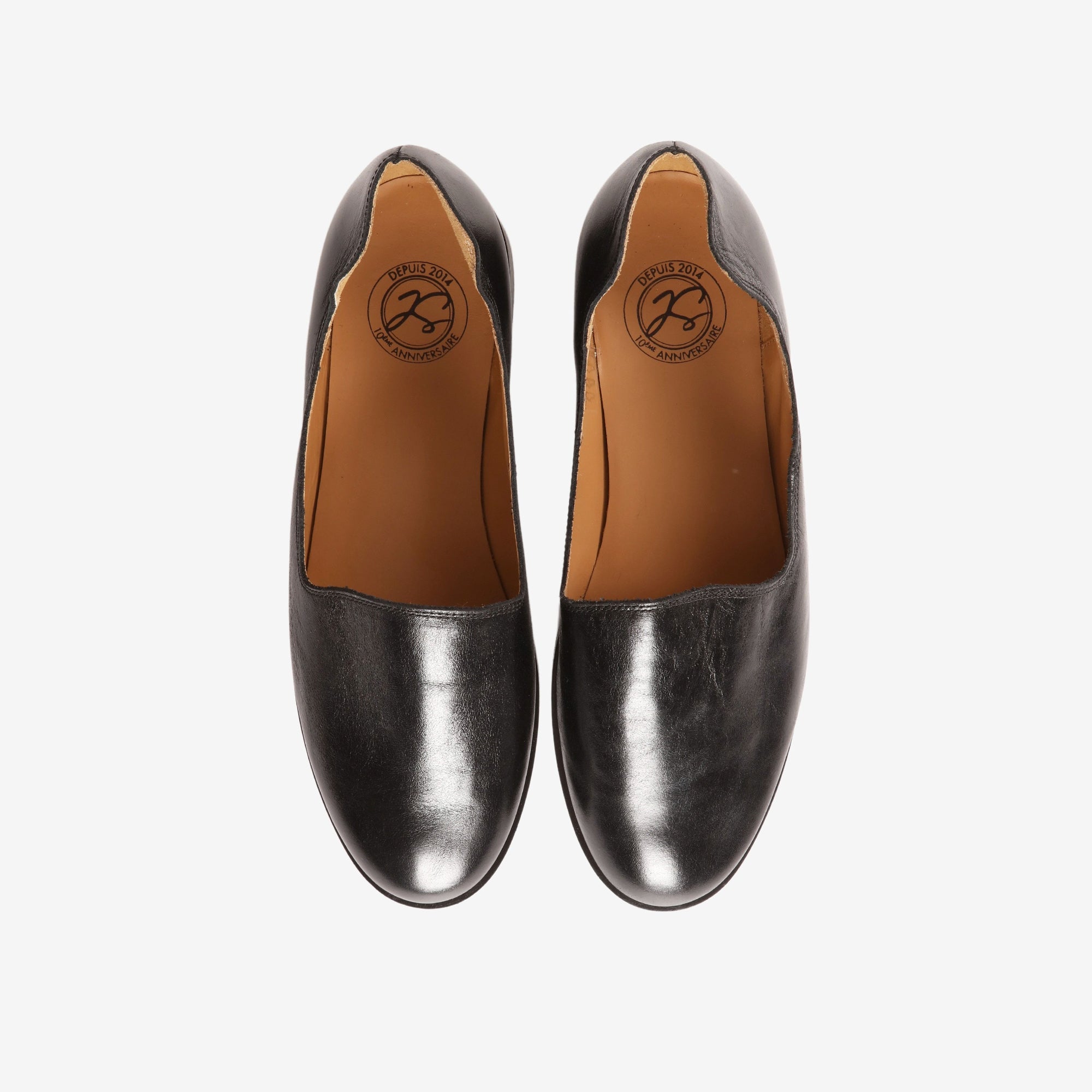 Slim Leather Slippers