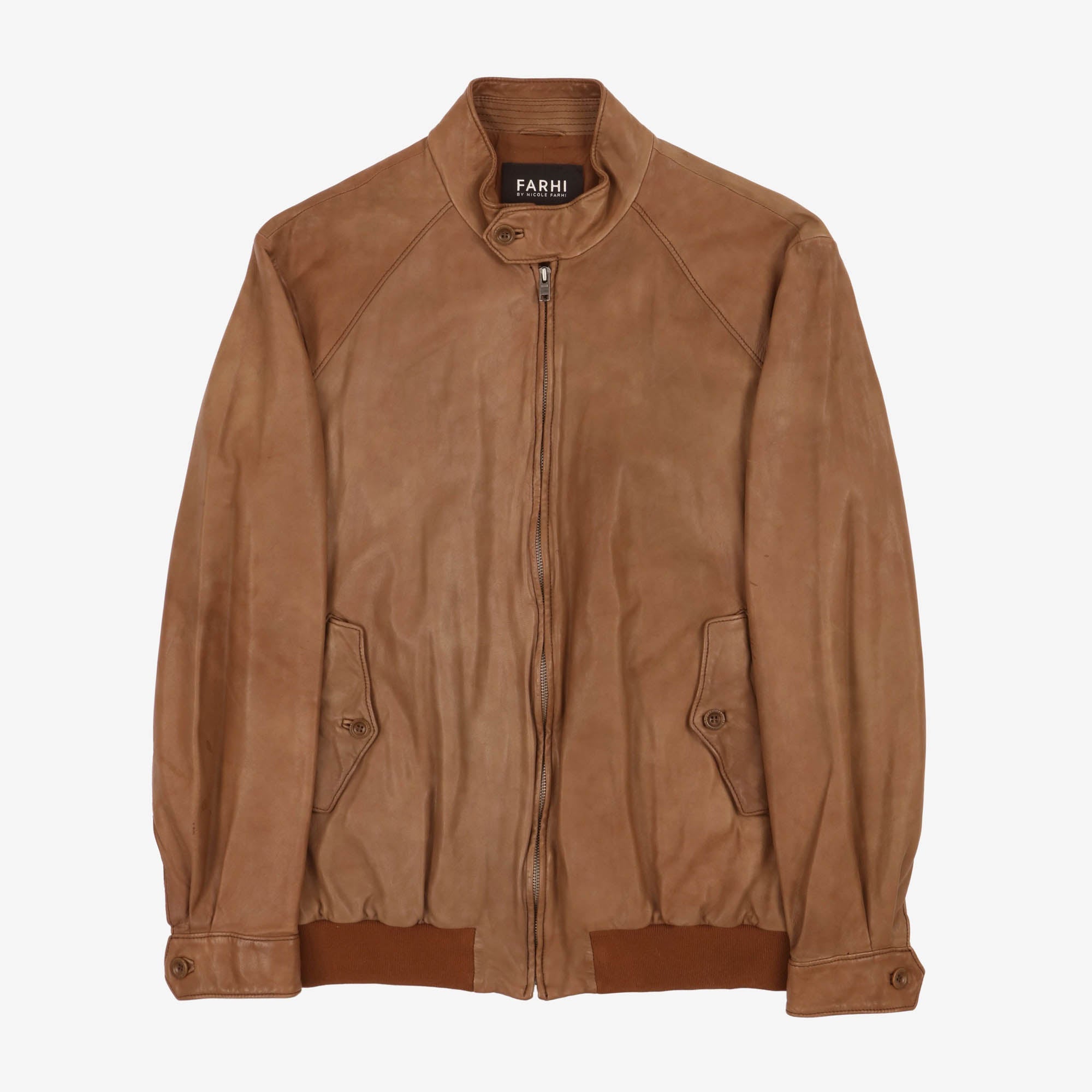 Leather Harrington