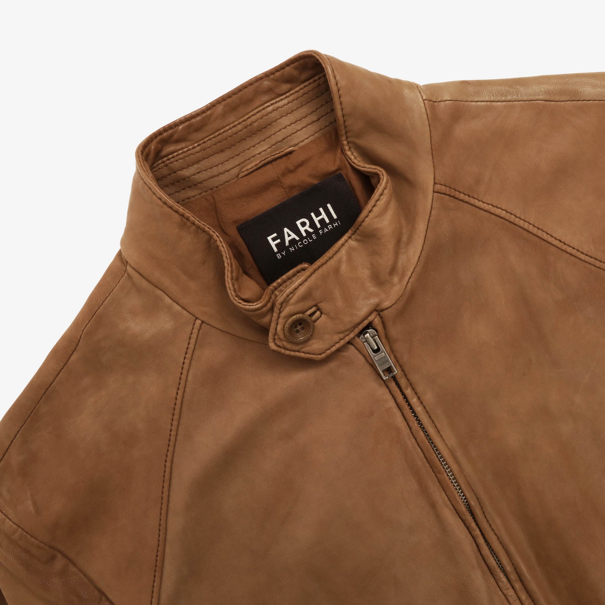 Leather Harrington