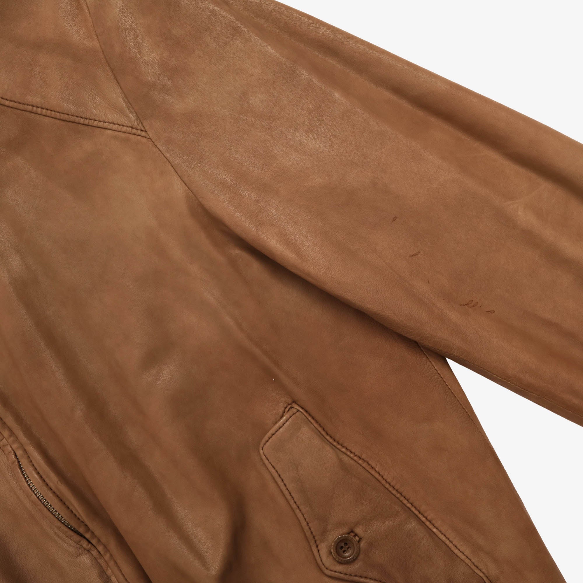Leather Harrington