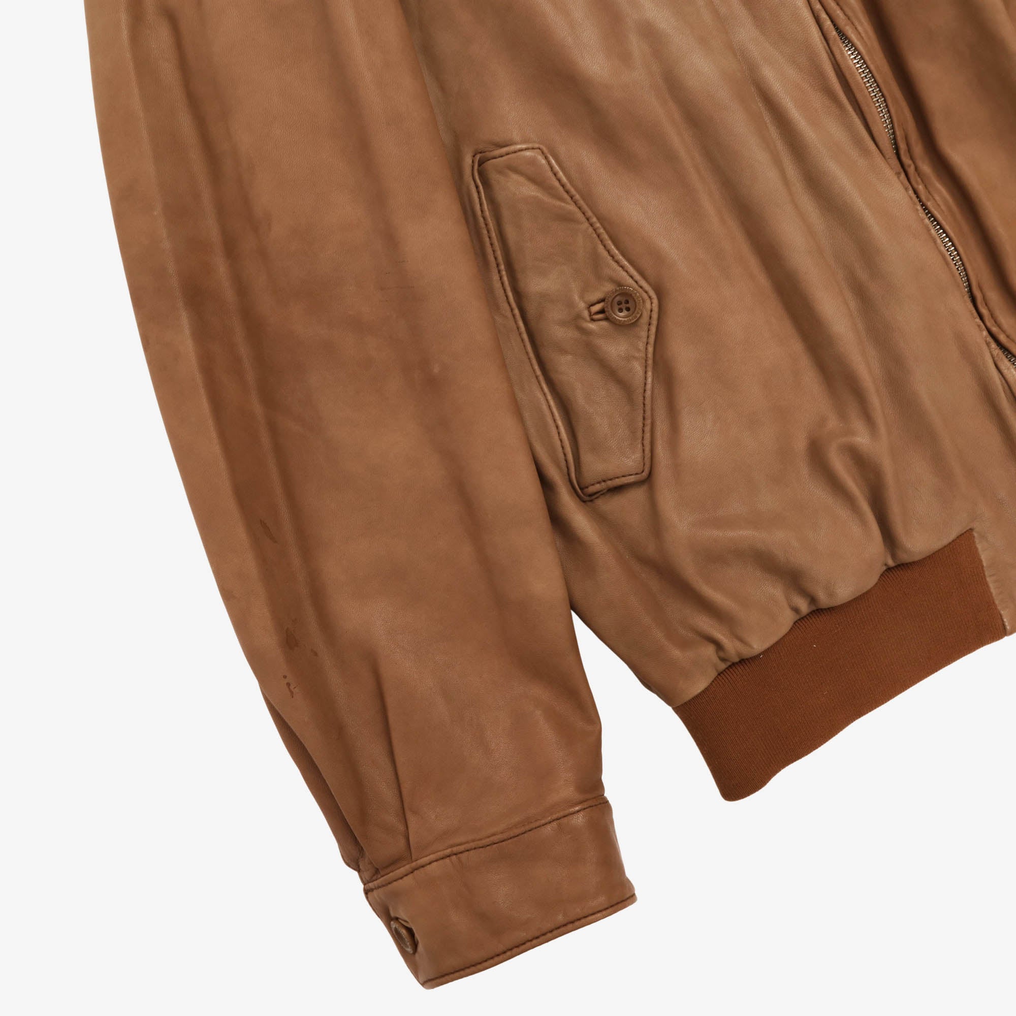 Leather Harrington
