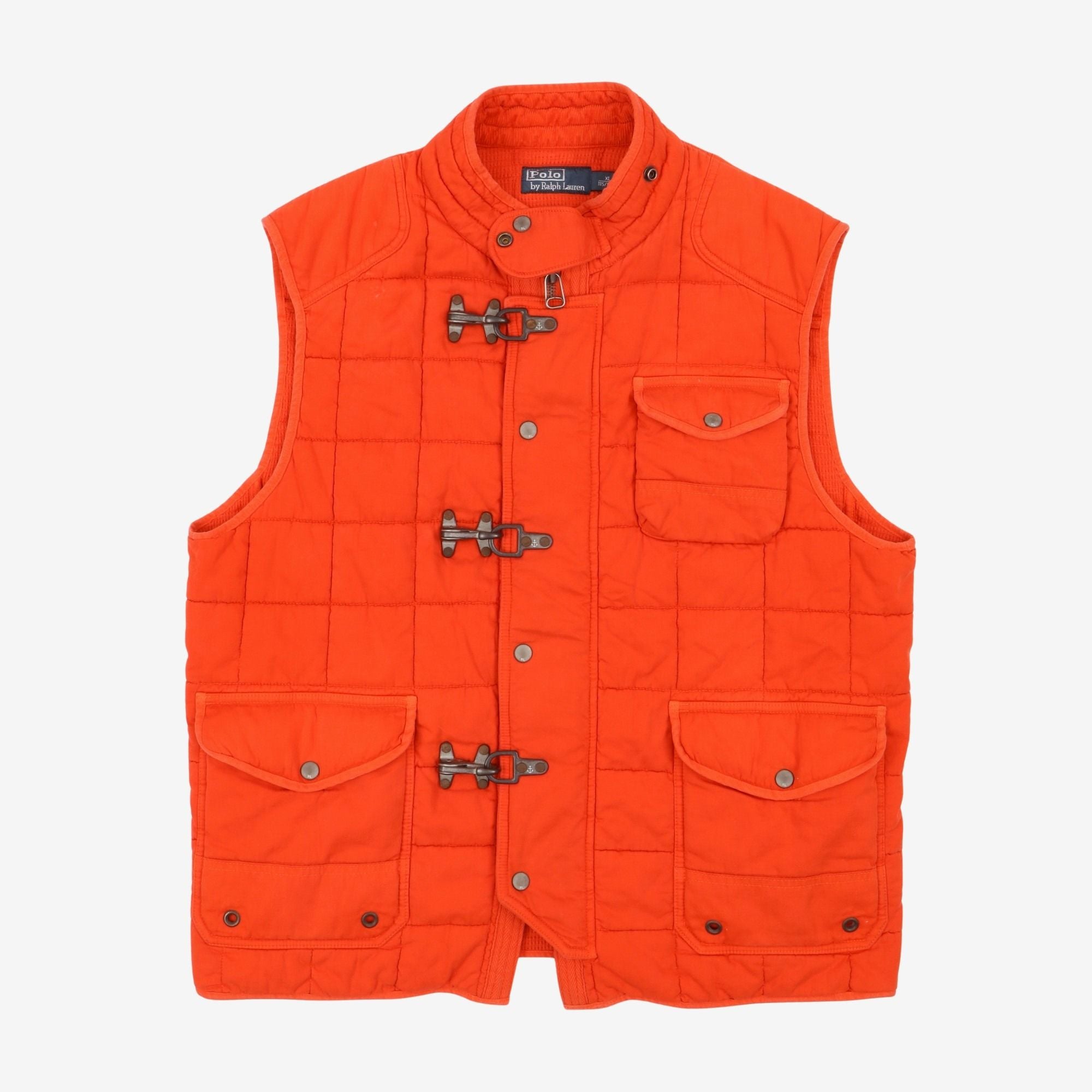 Vintage Fireman Clasp Down Vest