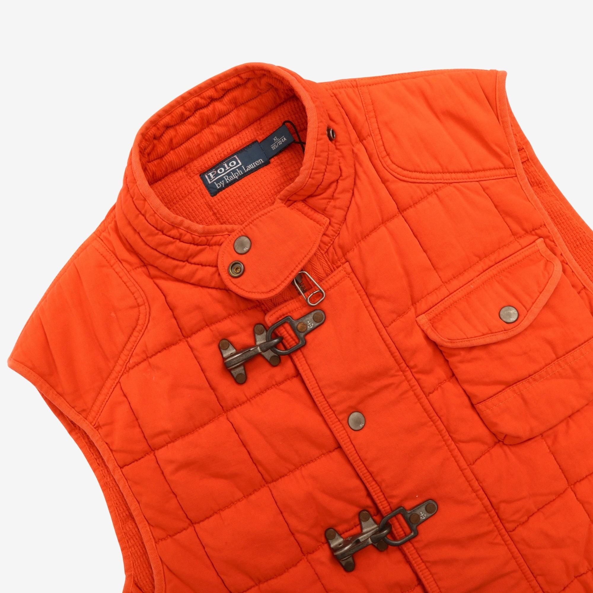 Vintage Fireman Clasp Down Vest