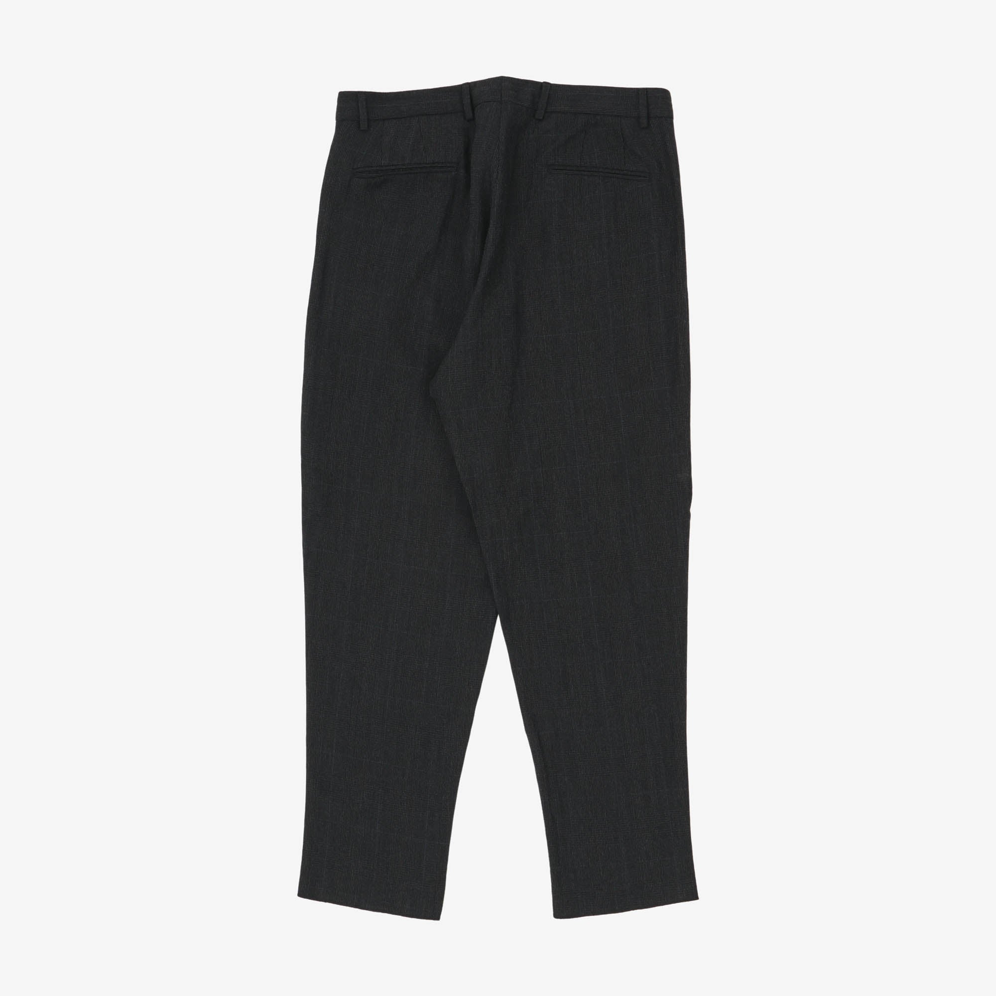 Check Wool Linen Blend Pant (36W X 30L)