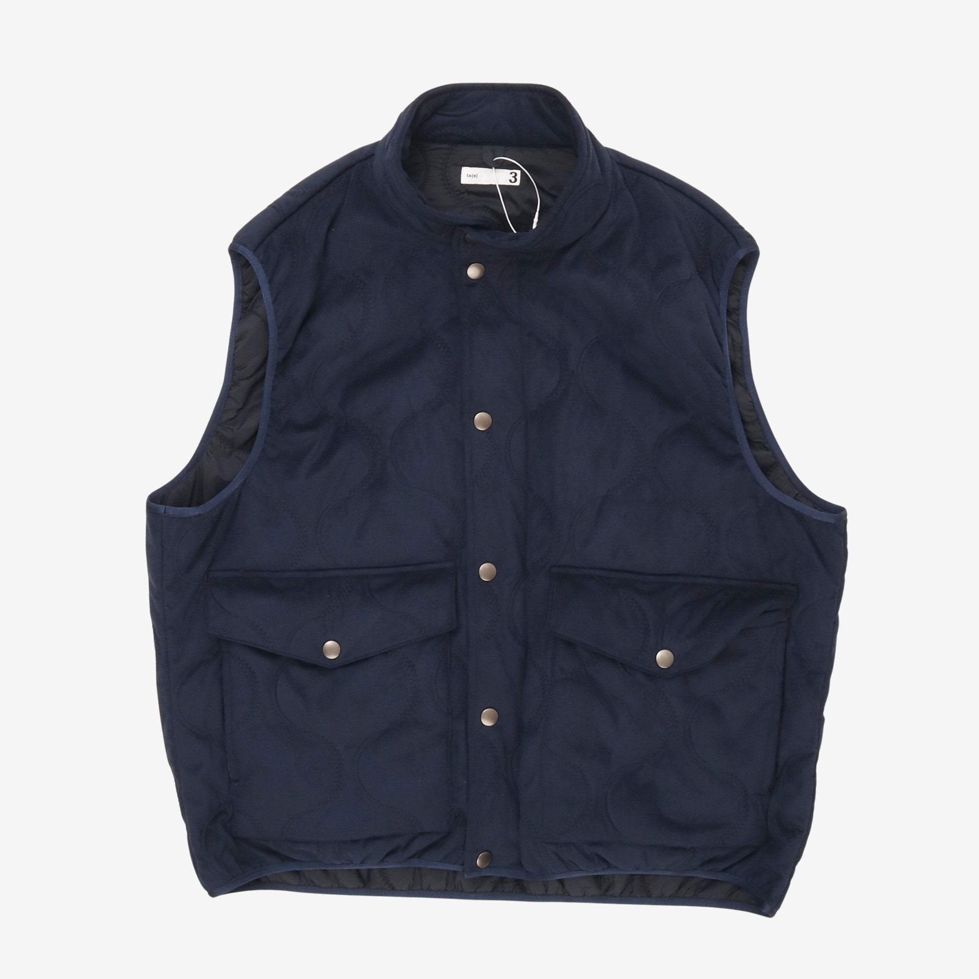 High Neck Quilted Vest
