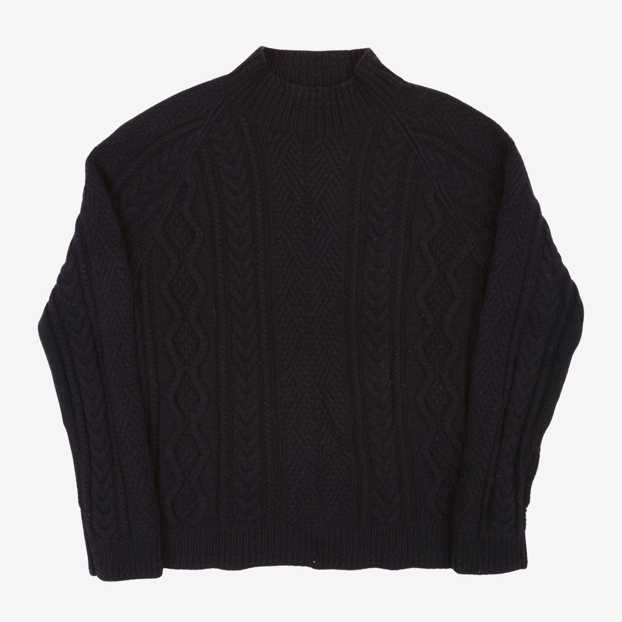 Wool Cable Knit Sweater