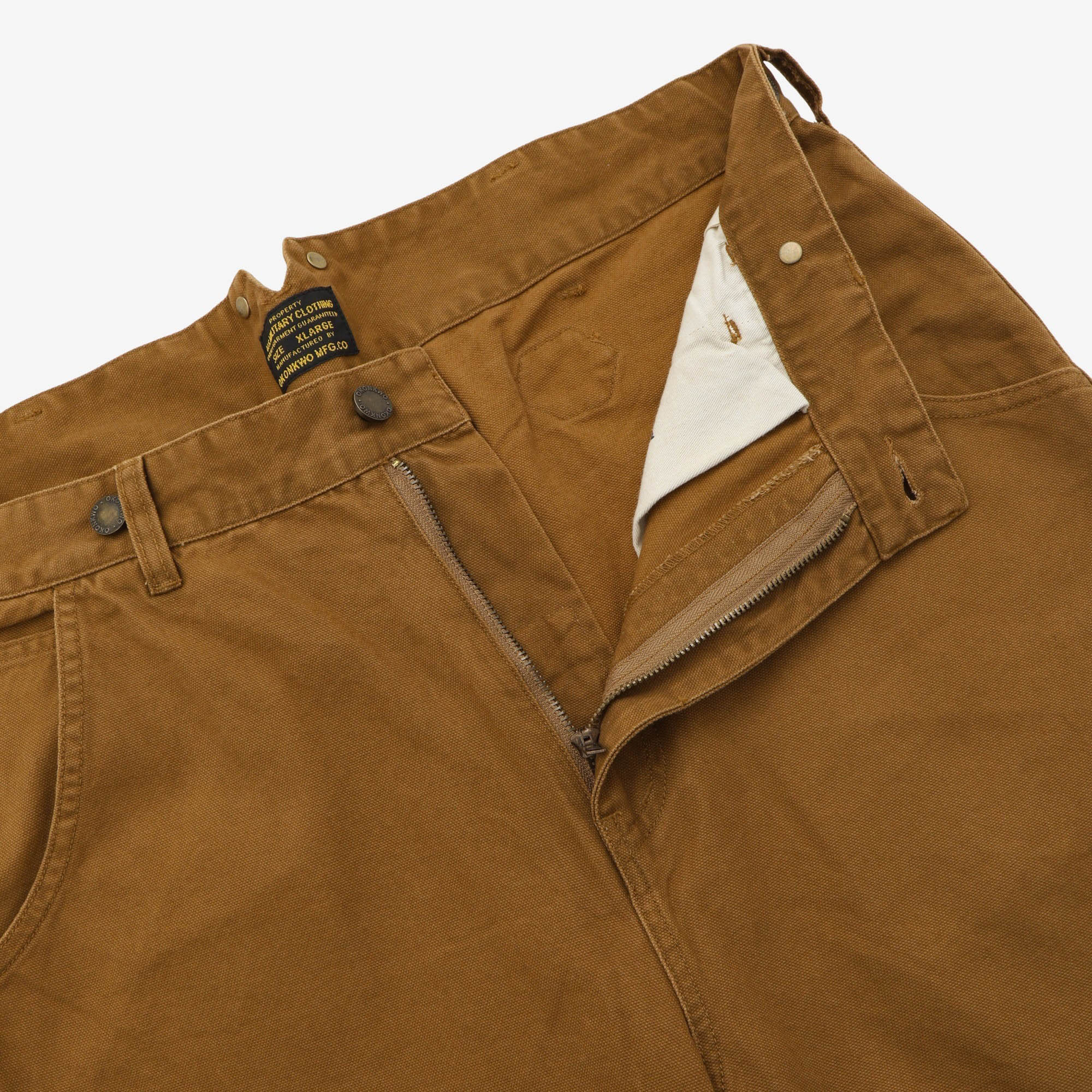 Cinch Back Canvas Railway Pants (36W X 31.5L)