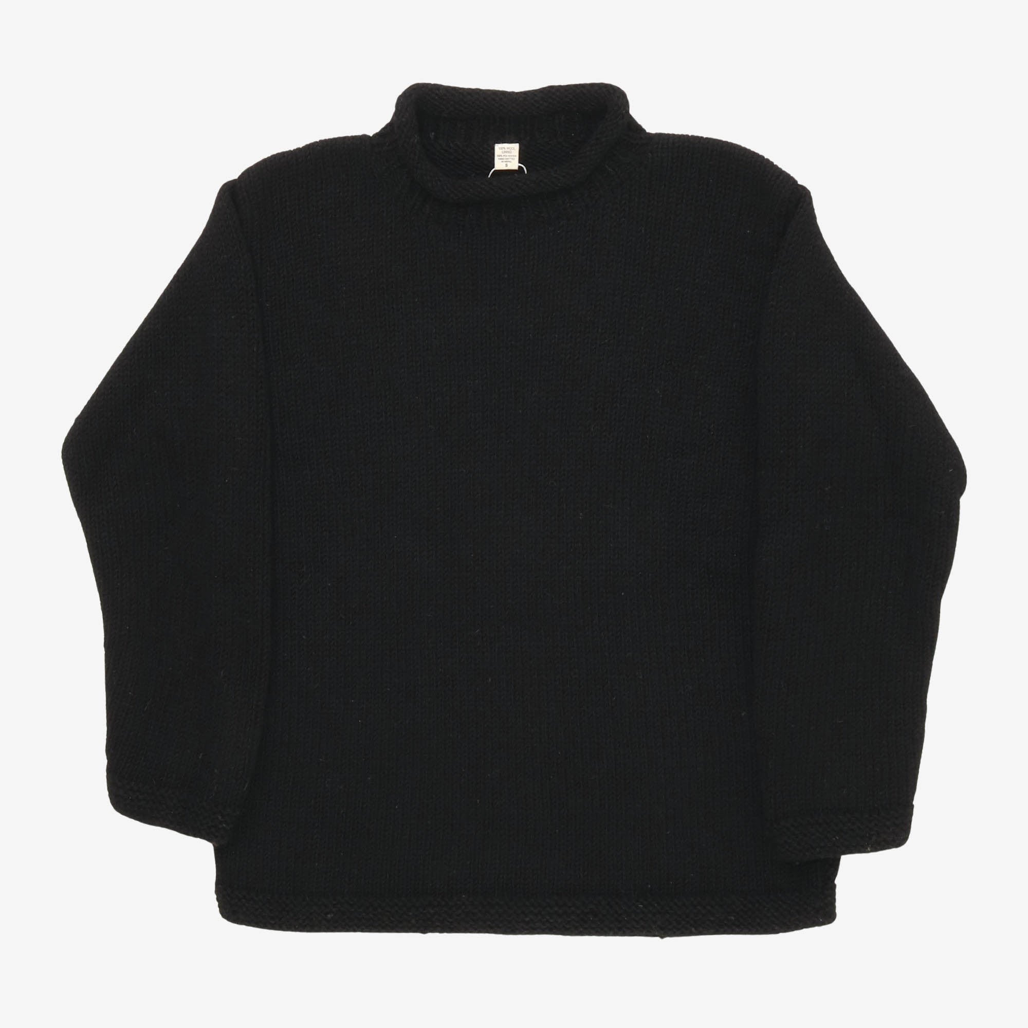 Wool Hand Knit Crewneck Sweater
