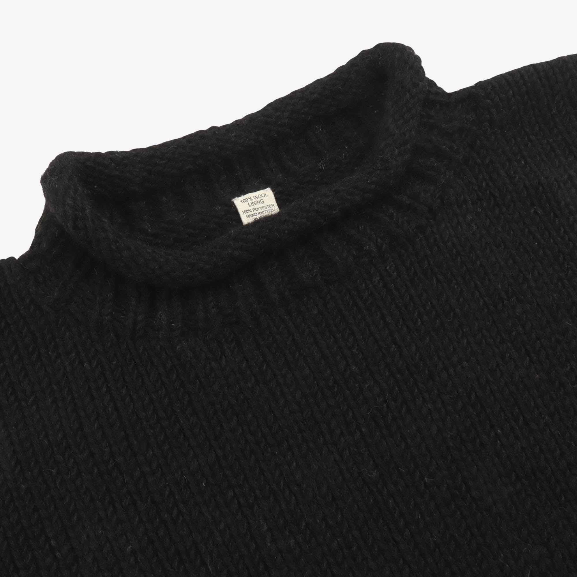 Wool Hand Knit Crewneck Sweater