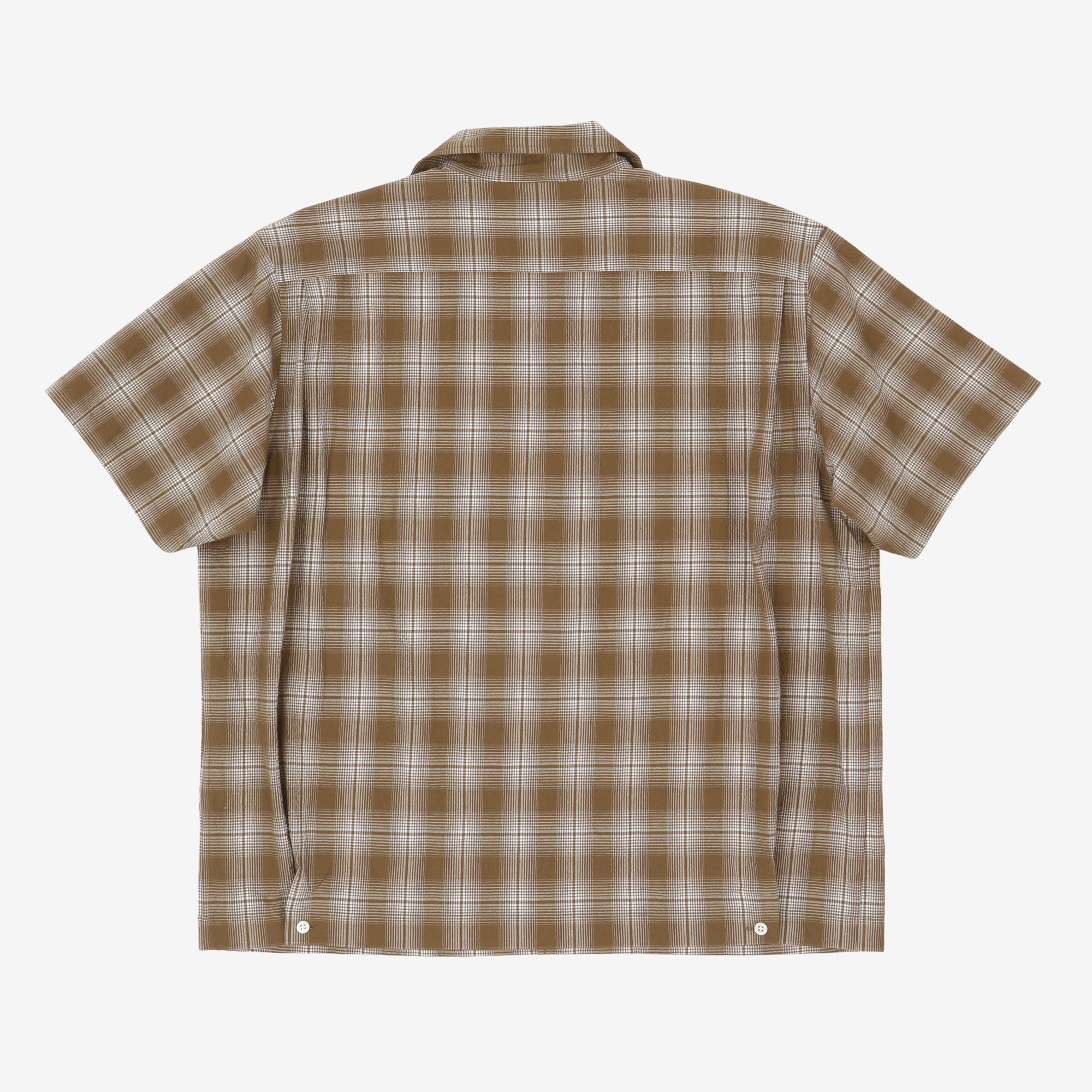 1950s Plaid Seersucker SS Shirt