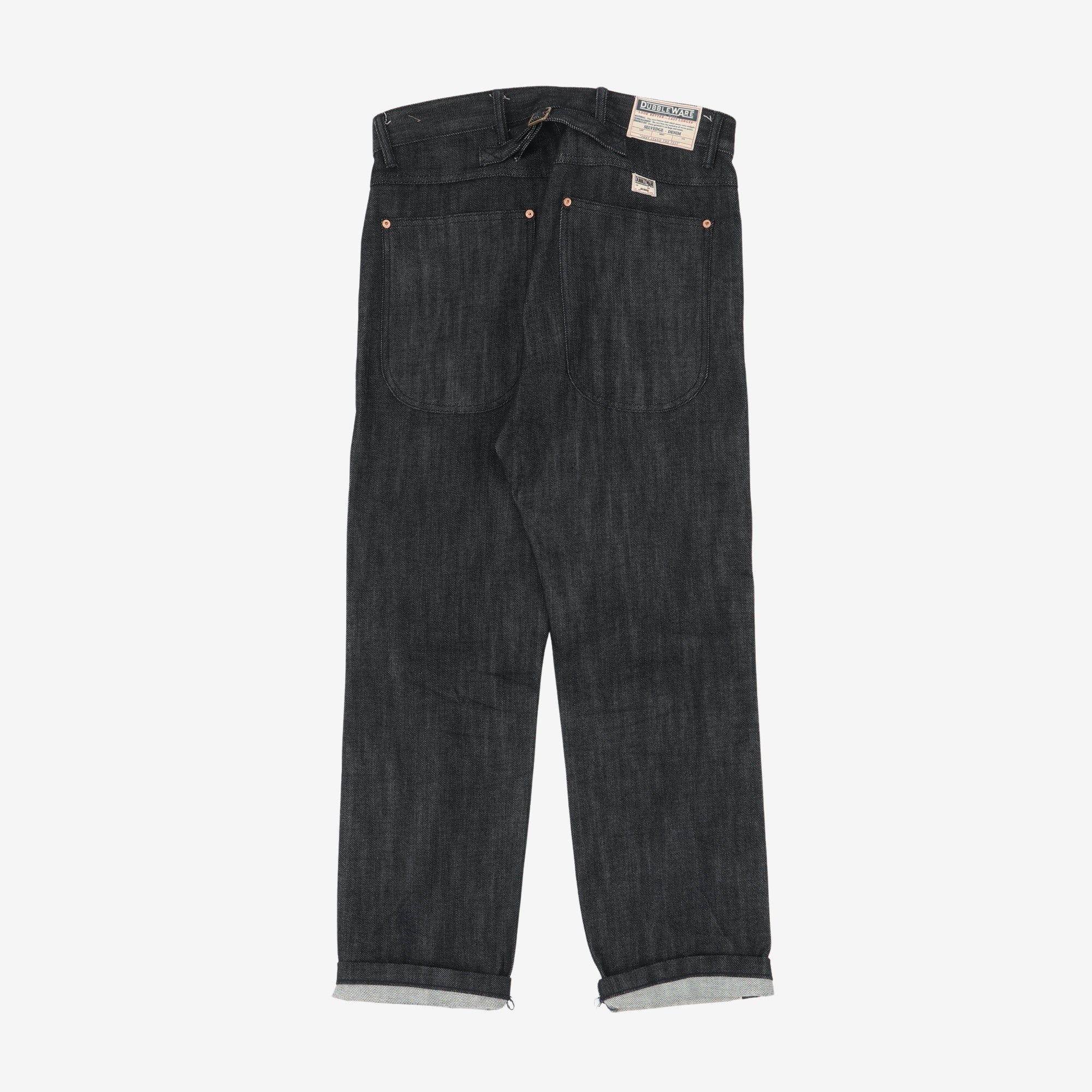 Straight Leg Selvedge Denim Jeans