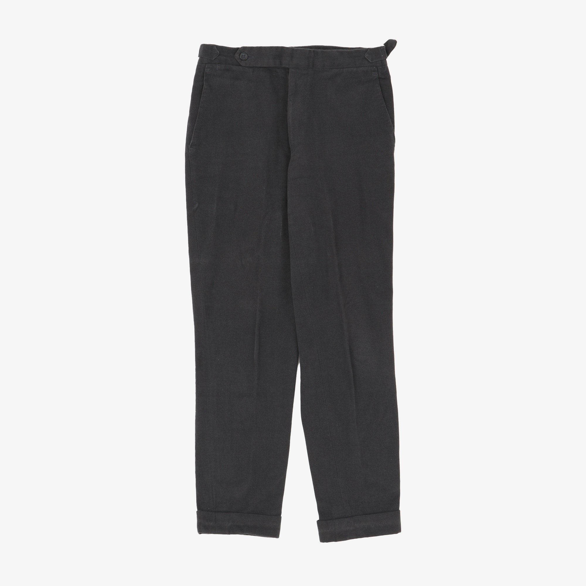 Covert-Style Twill Trousers