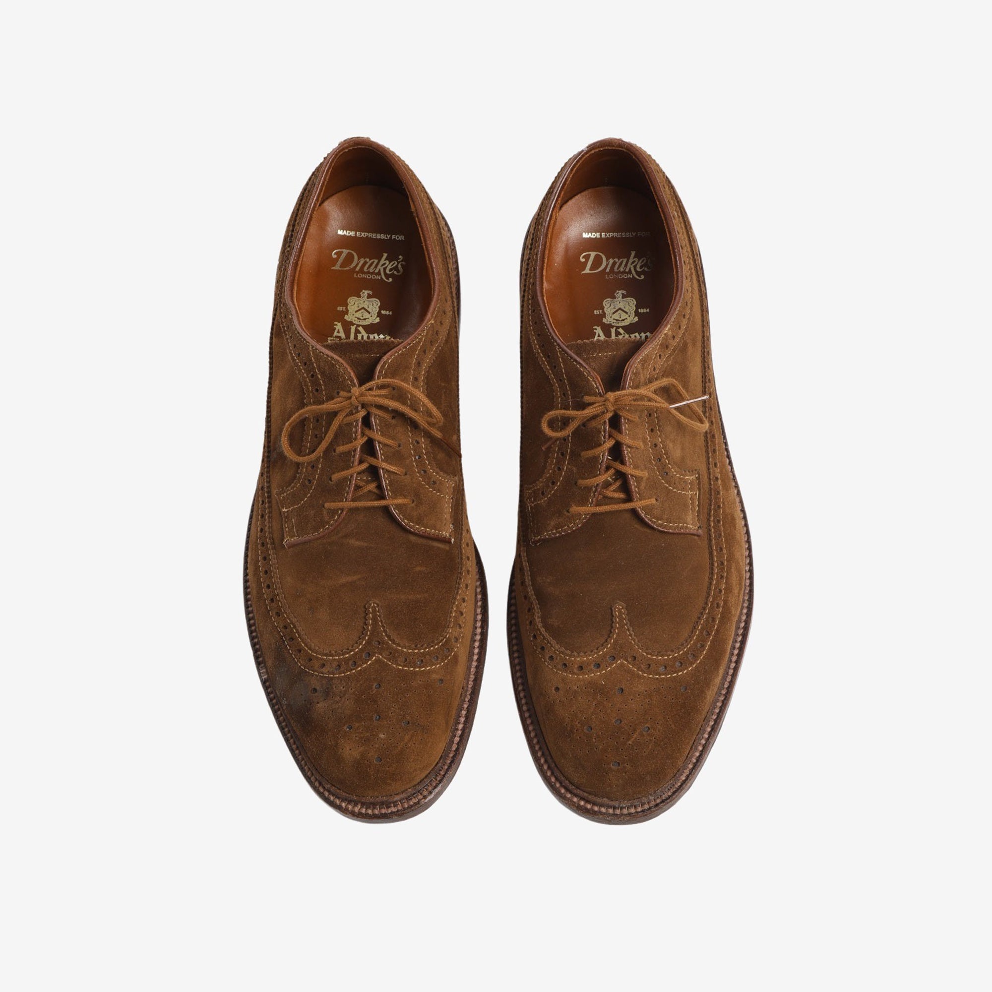 Drake’s Snuff Suede Longwing
