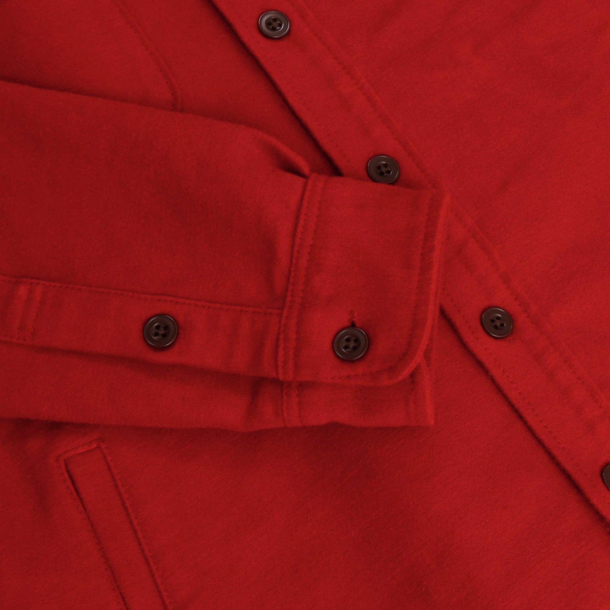 13oz Heavy Solid Flannel CPO Shirt